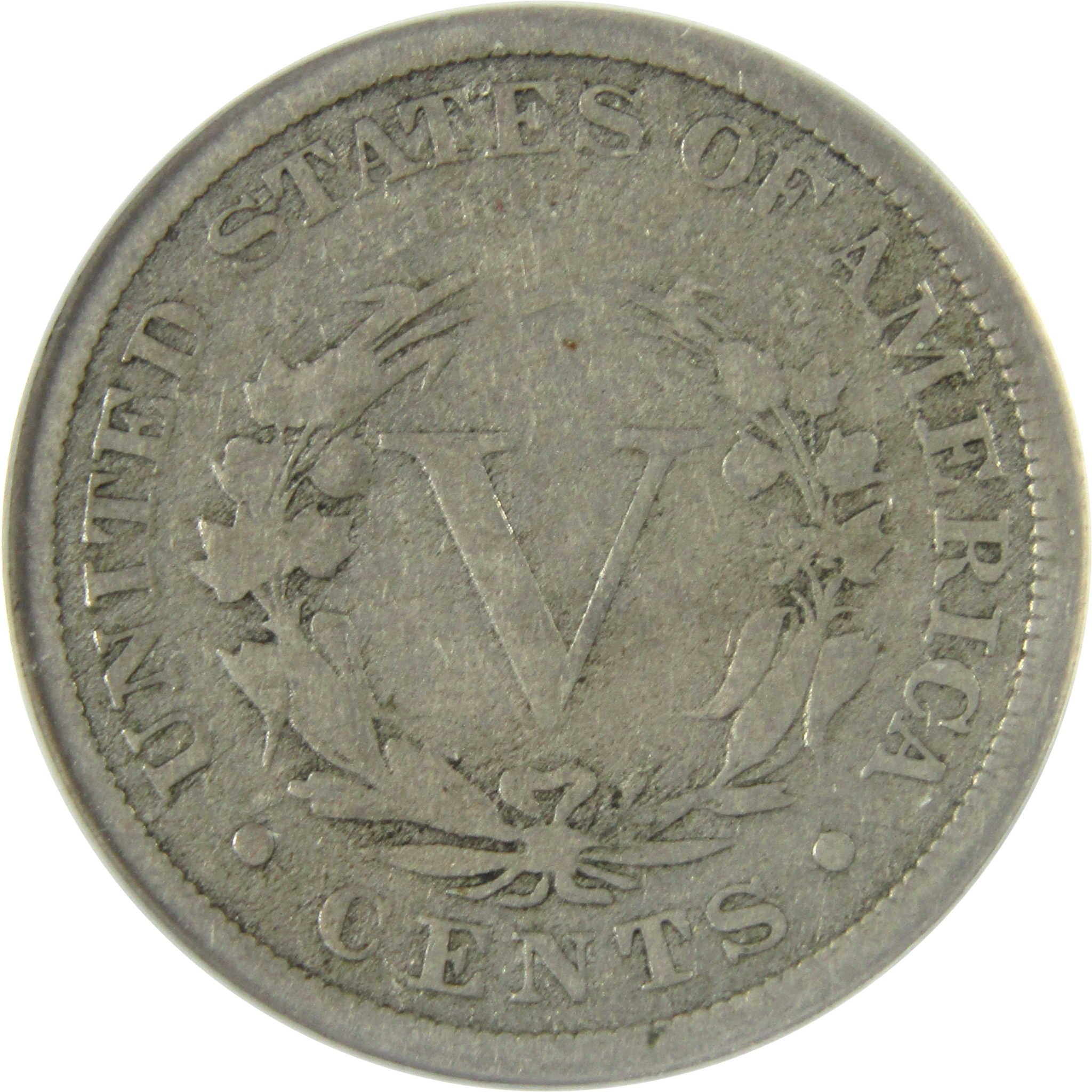1883 With Cents Liberty Head V Nickel VG 10 Details ANACS SKU:CP194