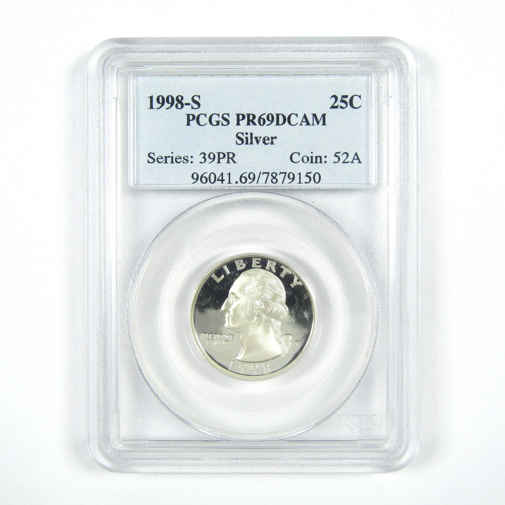 1998 S Washington Quarter 2 Piece Set PR 69 DCAM PCGS SKU:CPC7427