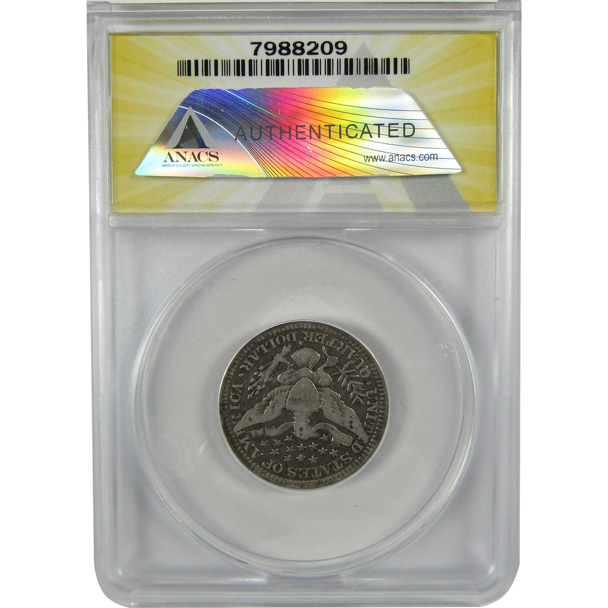 1915 S Barber Silver Quarter VG 10 Details ANACS 25c Coin SKU:I28568