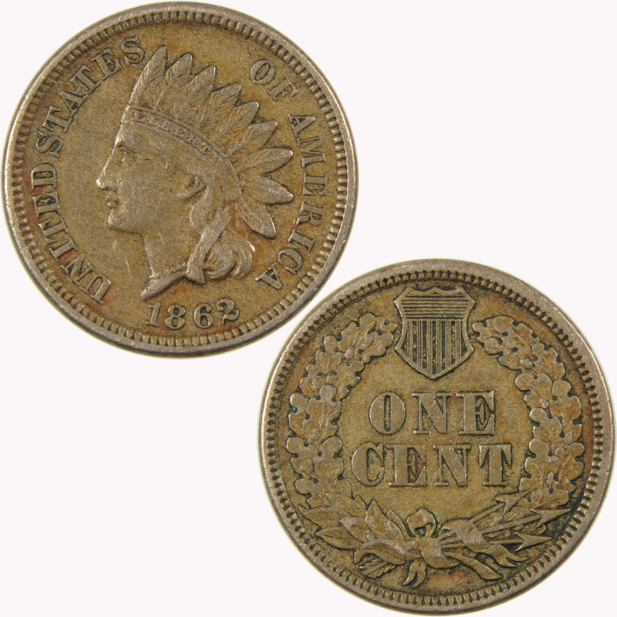 1862 Indian Head Cent VF/XF Very Fine / Extremely Fine SKU:CP1091
