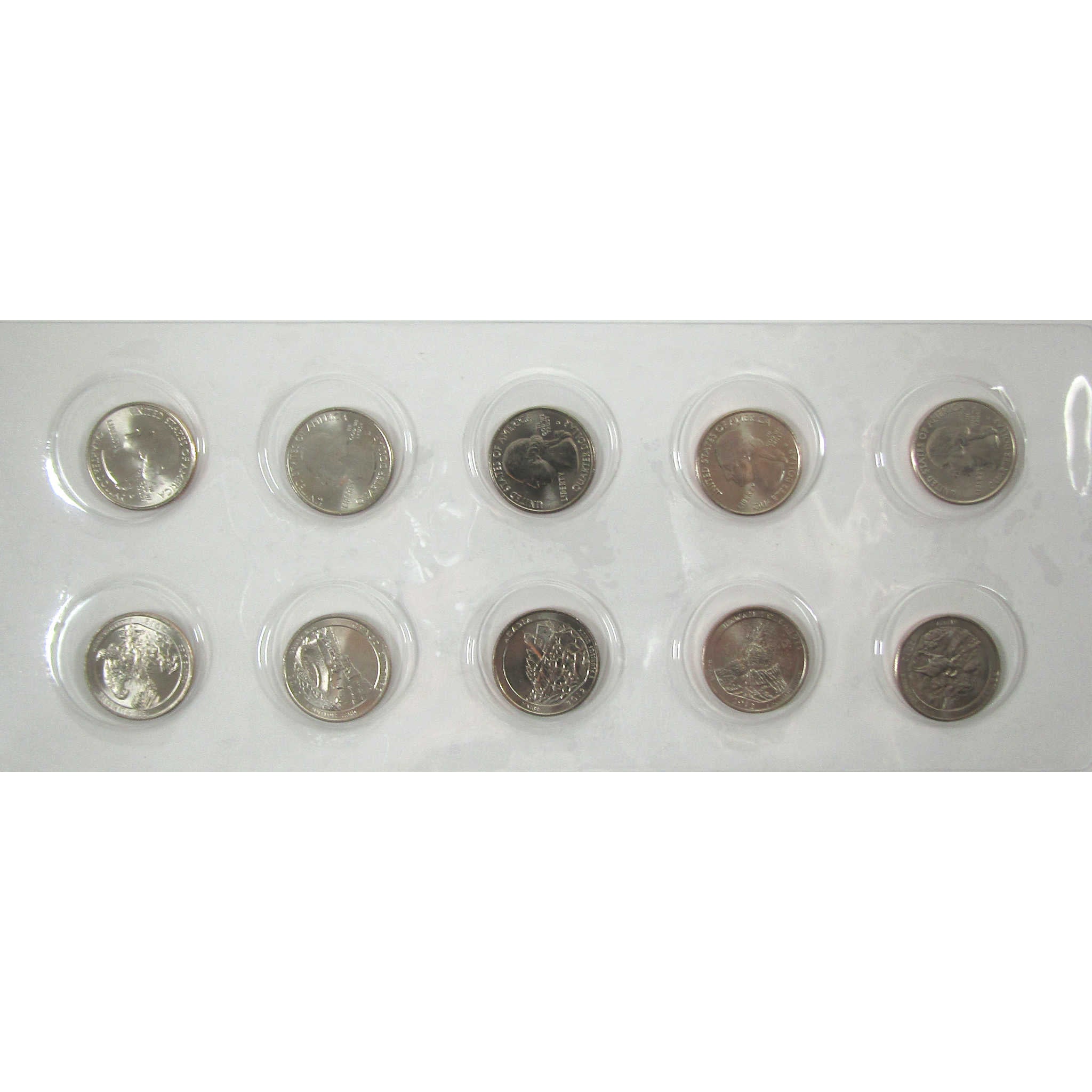 2012 P D Quarter 10 Piece Set Uncirculated 25c Coin SKU:CPC8519