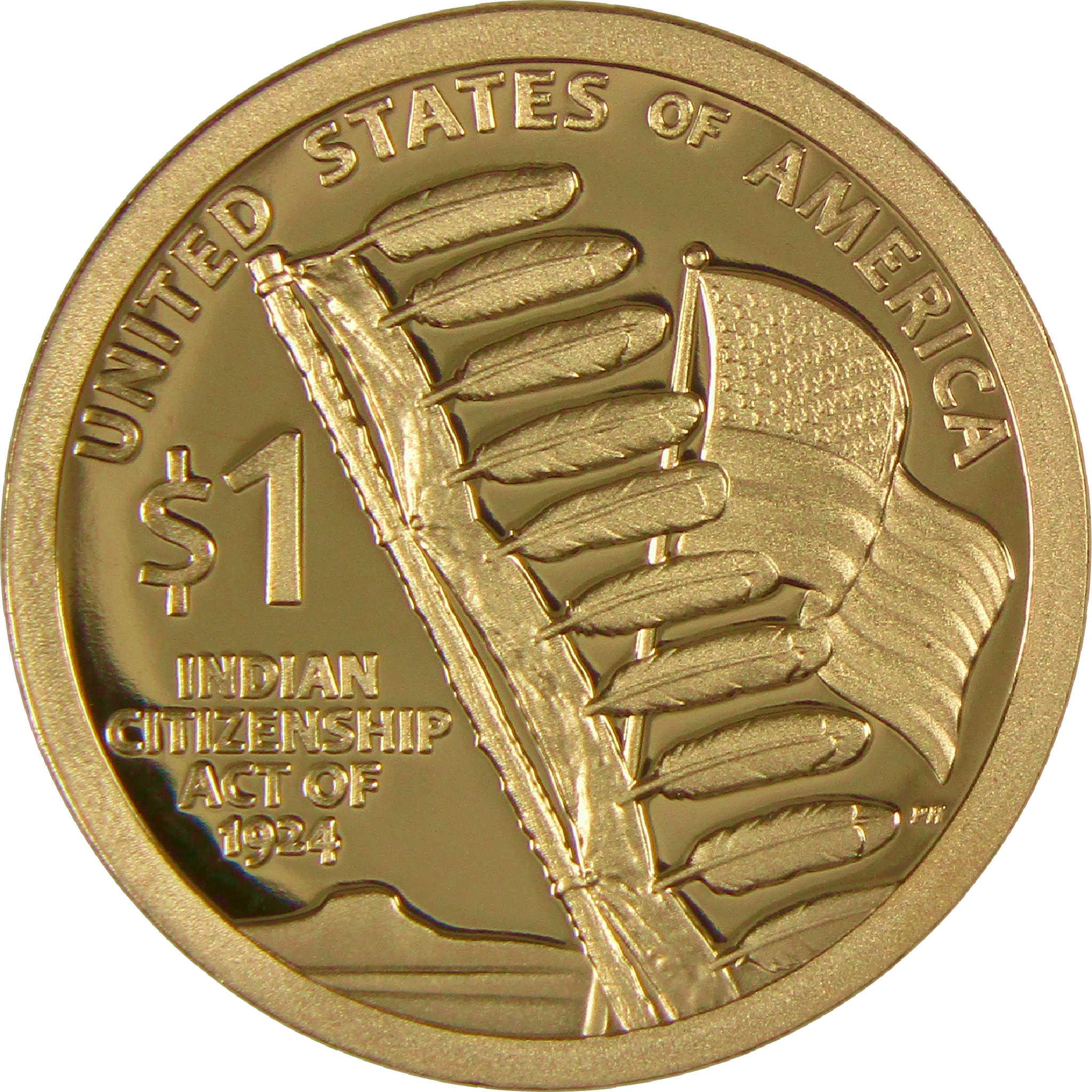 2024 S Indian Citizenship Act of 1924 Native American Dollar Proof