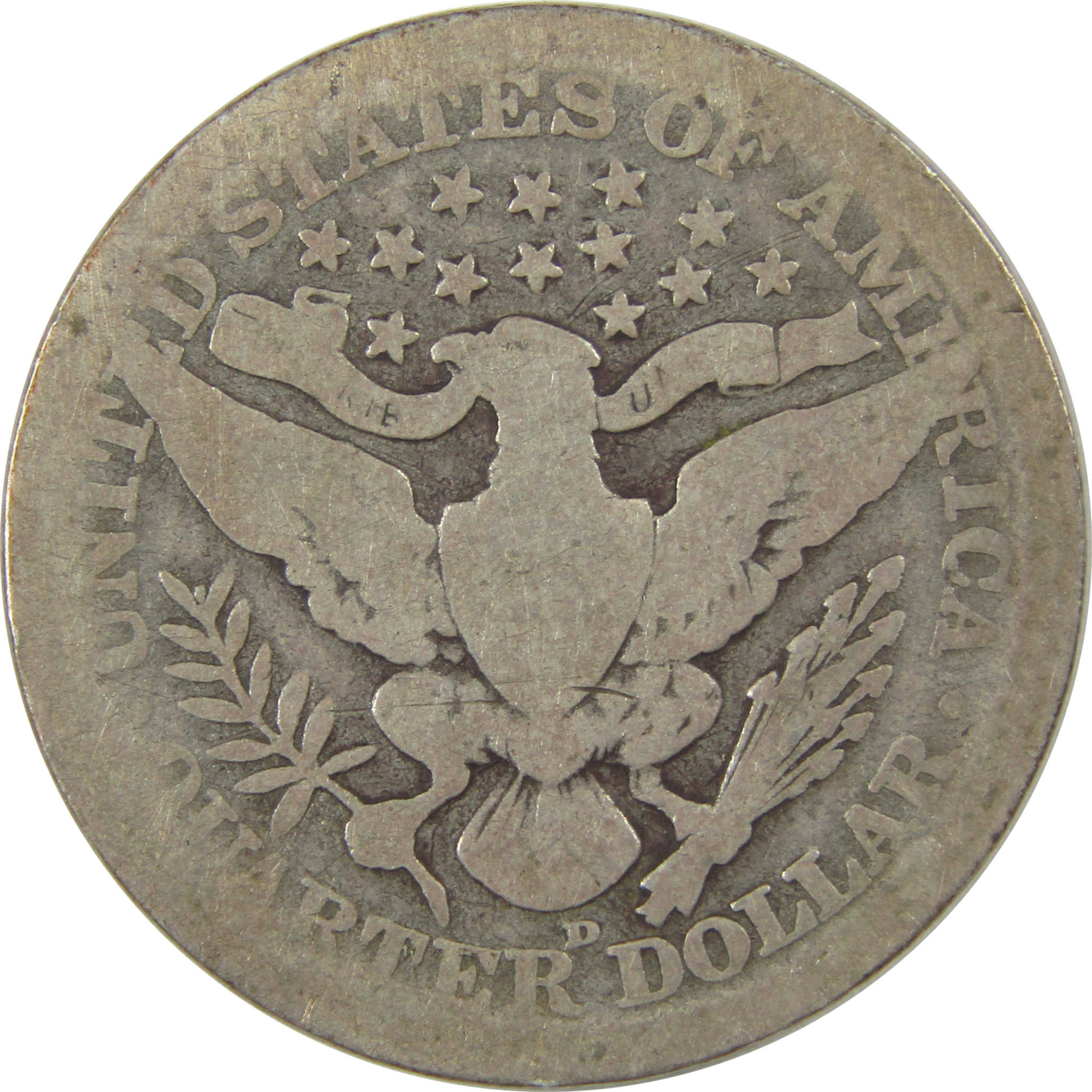 1911 D Barber Quarter AG About Good Silver 25c Coin SKU:I21838