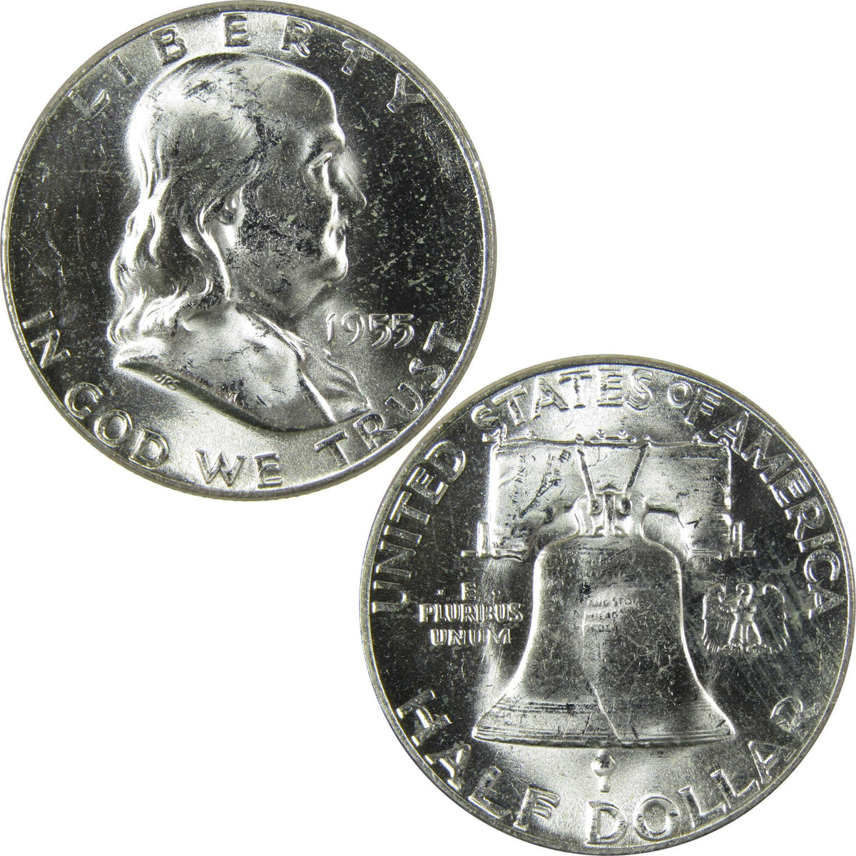 1955 Bugs Bunny Franklin Silver 50c Uncirculated Mint State SKU:I27853