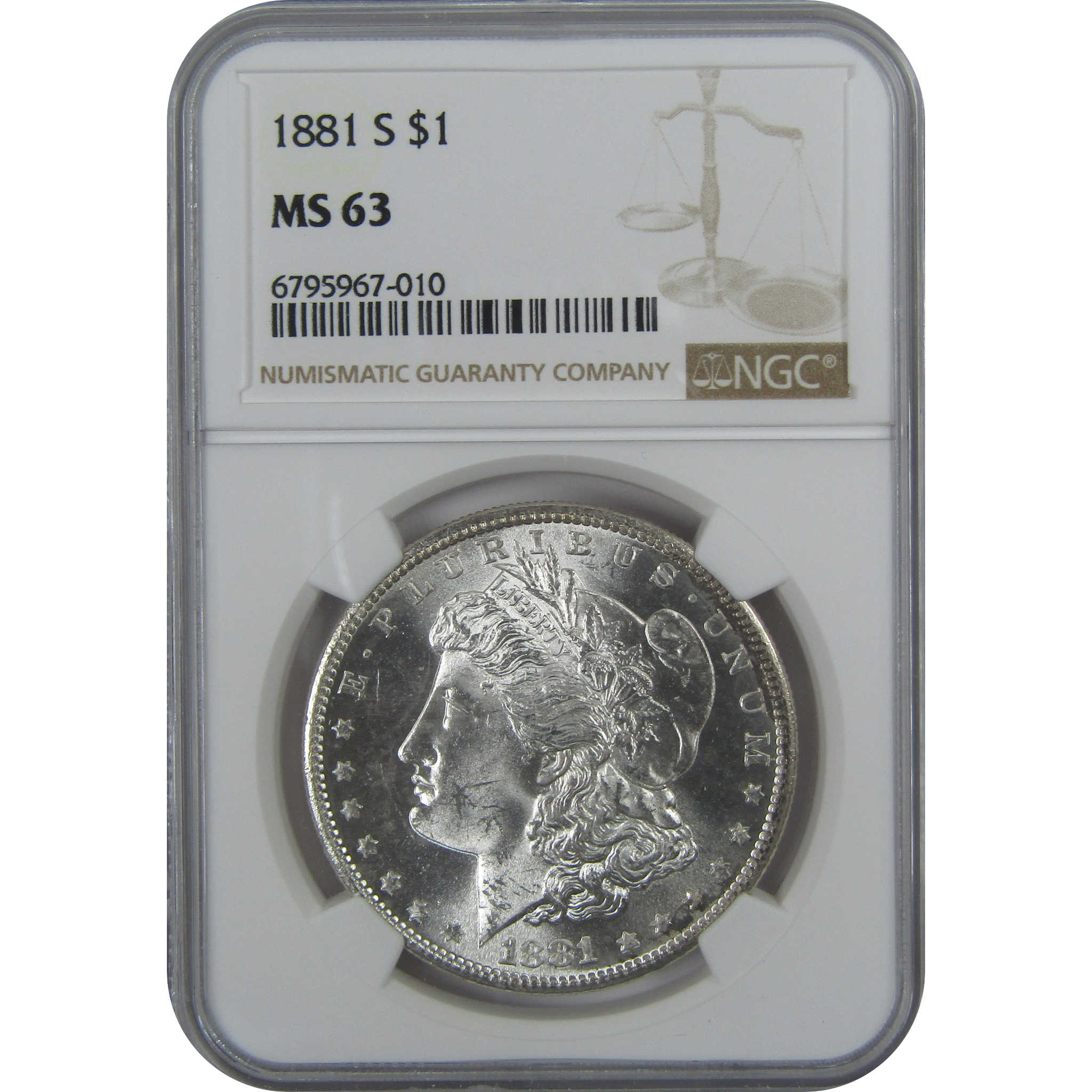 1881 S Morgan Dollar MS 63 NGC Silver $1 Uncirculated Coin SKU:I15775 - Morgan coin - Morgan silver dollar - Morgan silver dollar for sale - Profile Coins &amp; Collectibles