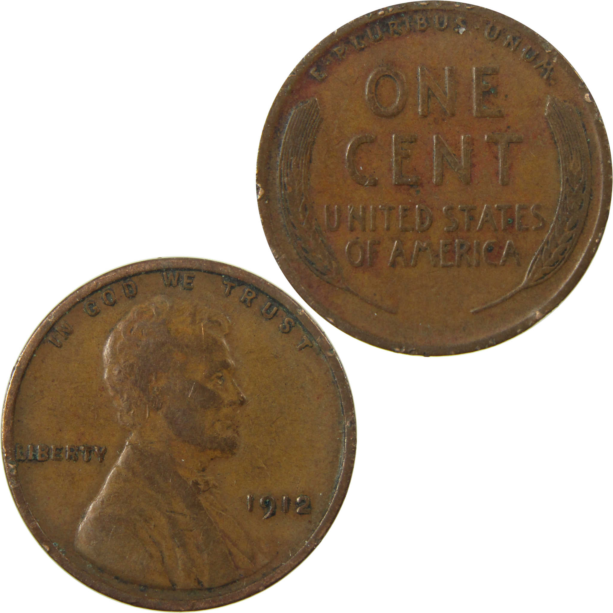1912 Lincoln Wheat Cent VF Very Fine Penny 1c Coin SKU:I26838