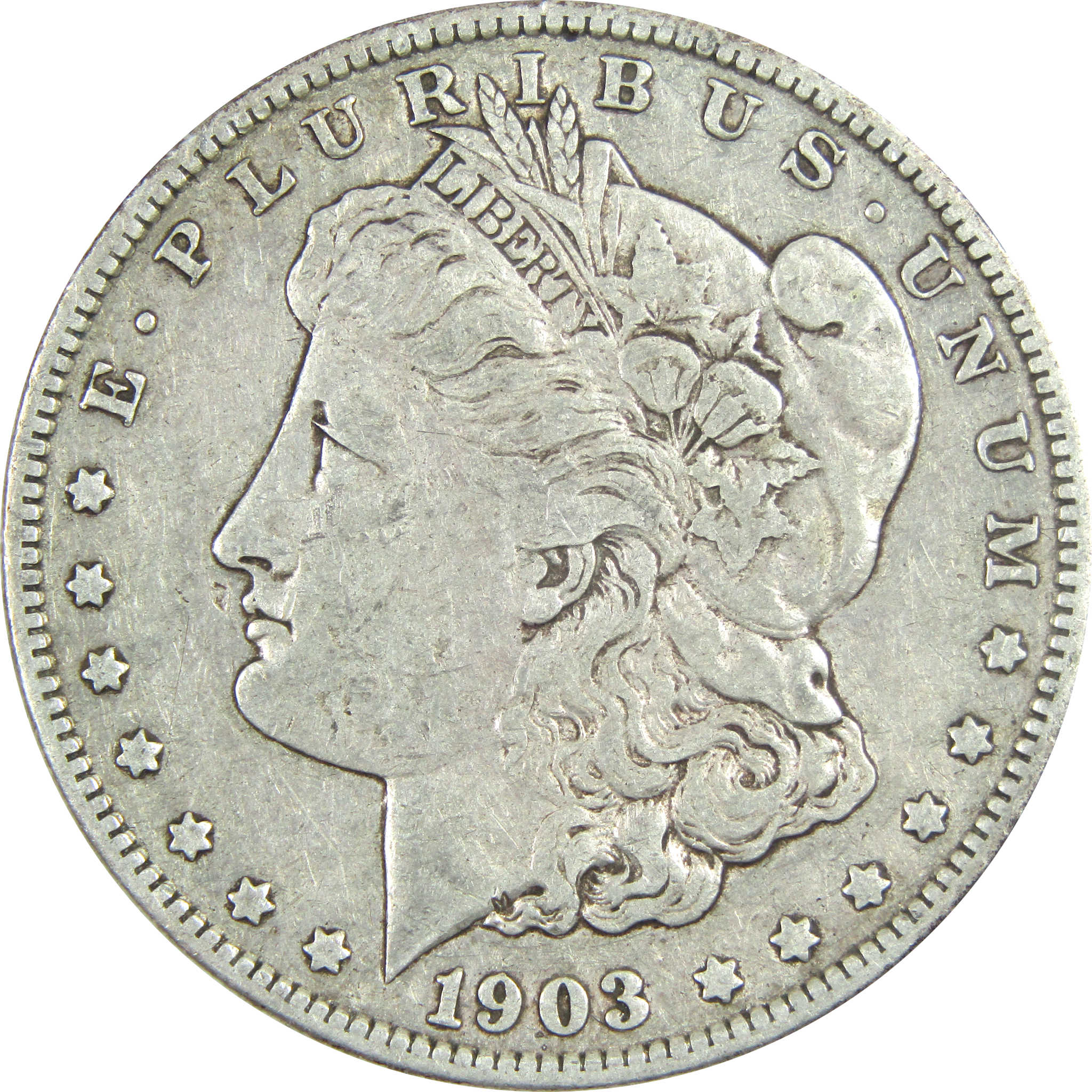 1903 S Morgan Dollar VF Very Fine Details Silver $1 Coin SKU:I14333 - Morgan coin - Morgan silver dollar - Morgan silver dollar for sale - Profile Coins &amp; Collectibles