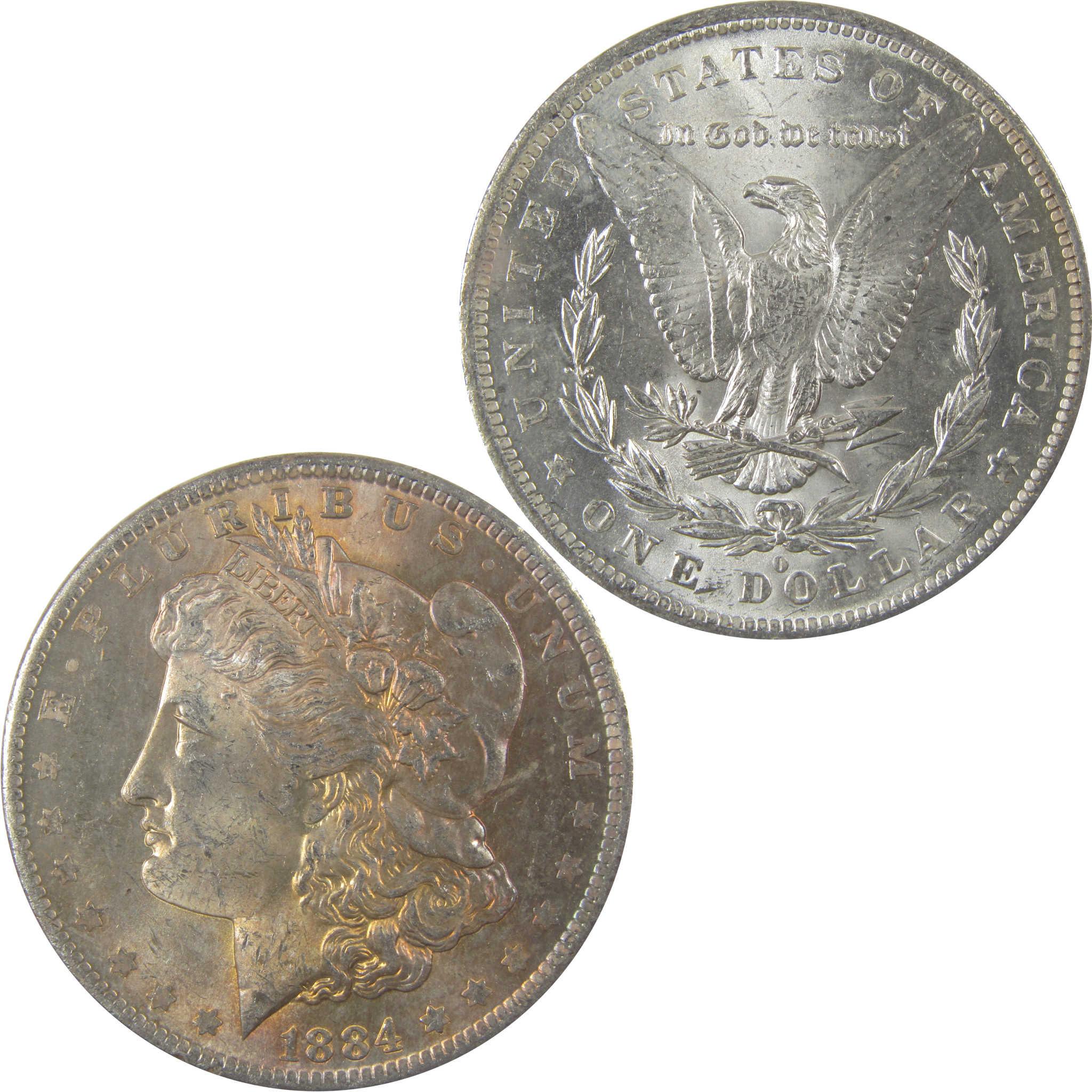 1884 O Morgan Silver Dollar BU Choice Uncirculated Toned SKU:I24187
