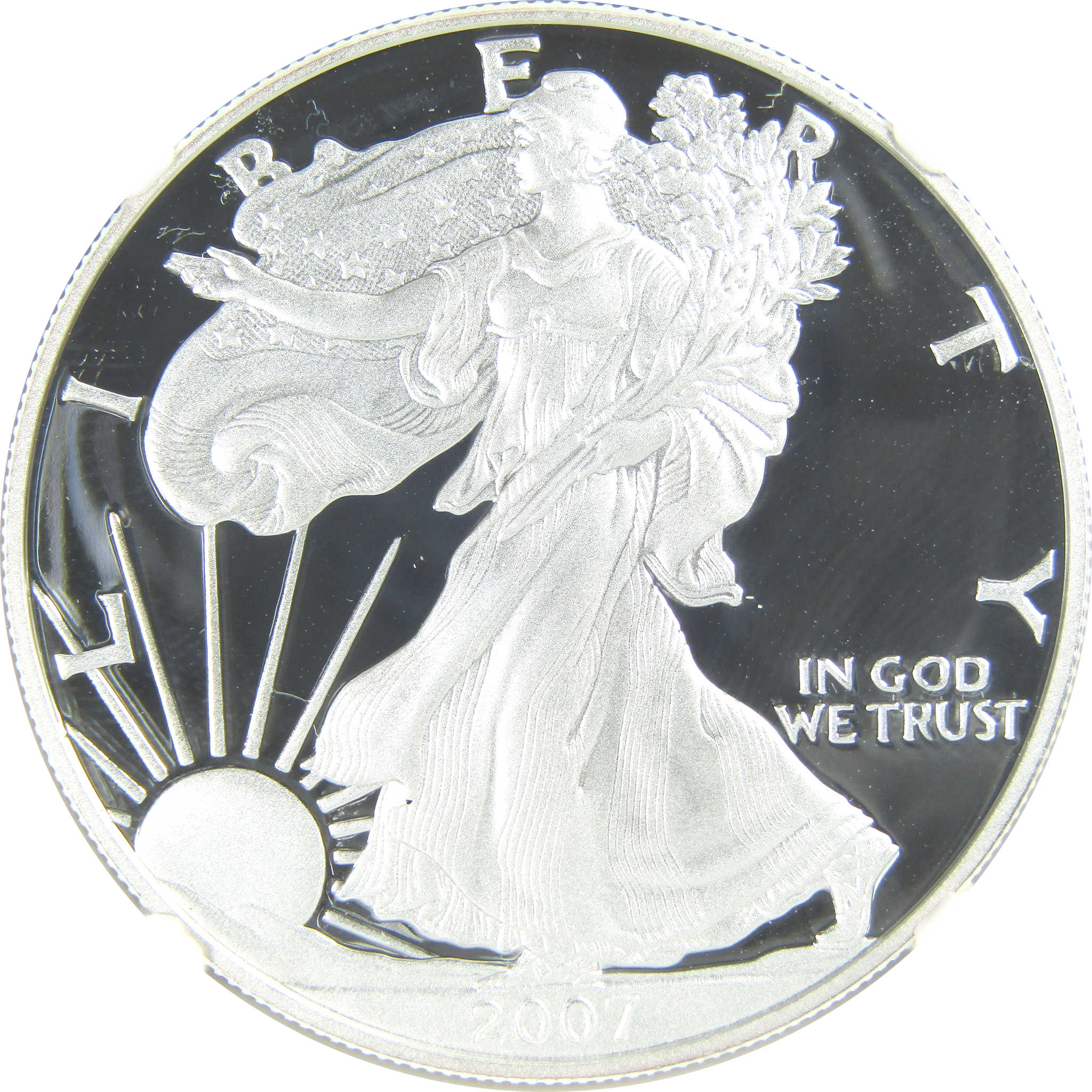 2007 W American Silver Eagle PF 69 UCAM NGC Proof $1 SKU:CPC9536