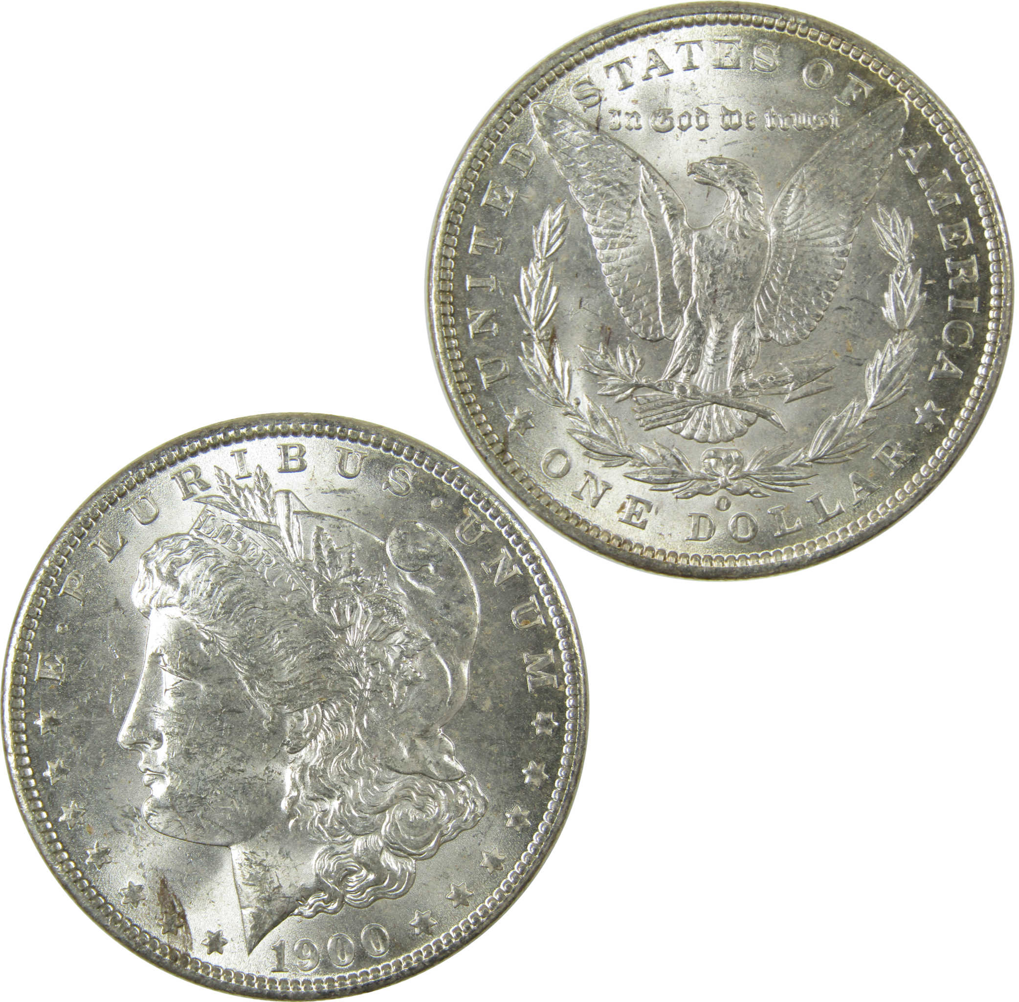 1900 O Morgan Silver Dollar Uncirculated Mint State $1 Coin SKU:I27727