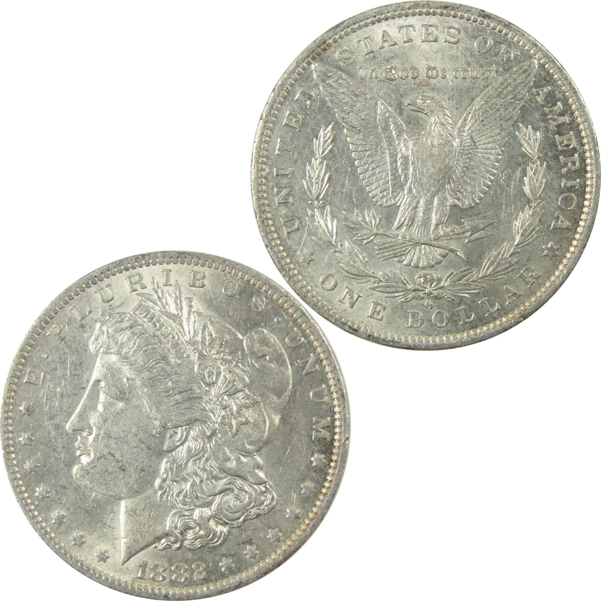 1882 O/O VAM-7 Repunched MM Top 100 Morgan Silver Dollar AU SKU:I25340 - Morgan coin - Morgan silver dollar - Morgan silver dollar for sale - Profile Coins &amp; Collectibles