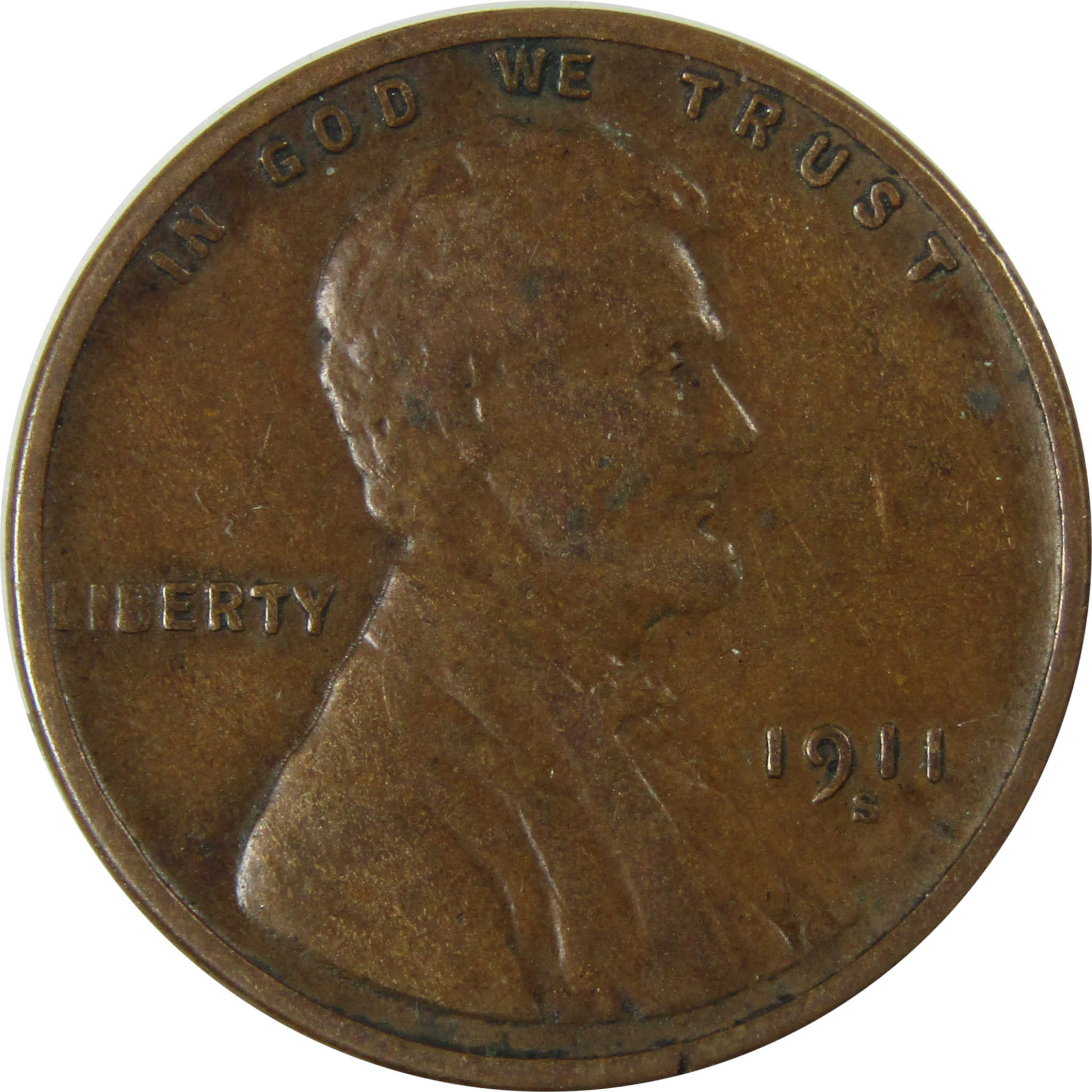 1911 S Lincoln Wheat Cent VF Very Fine Penny 1c Coin SKU:I26383