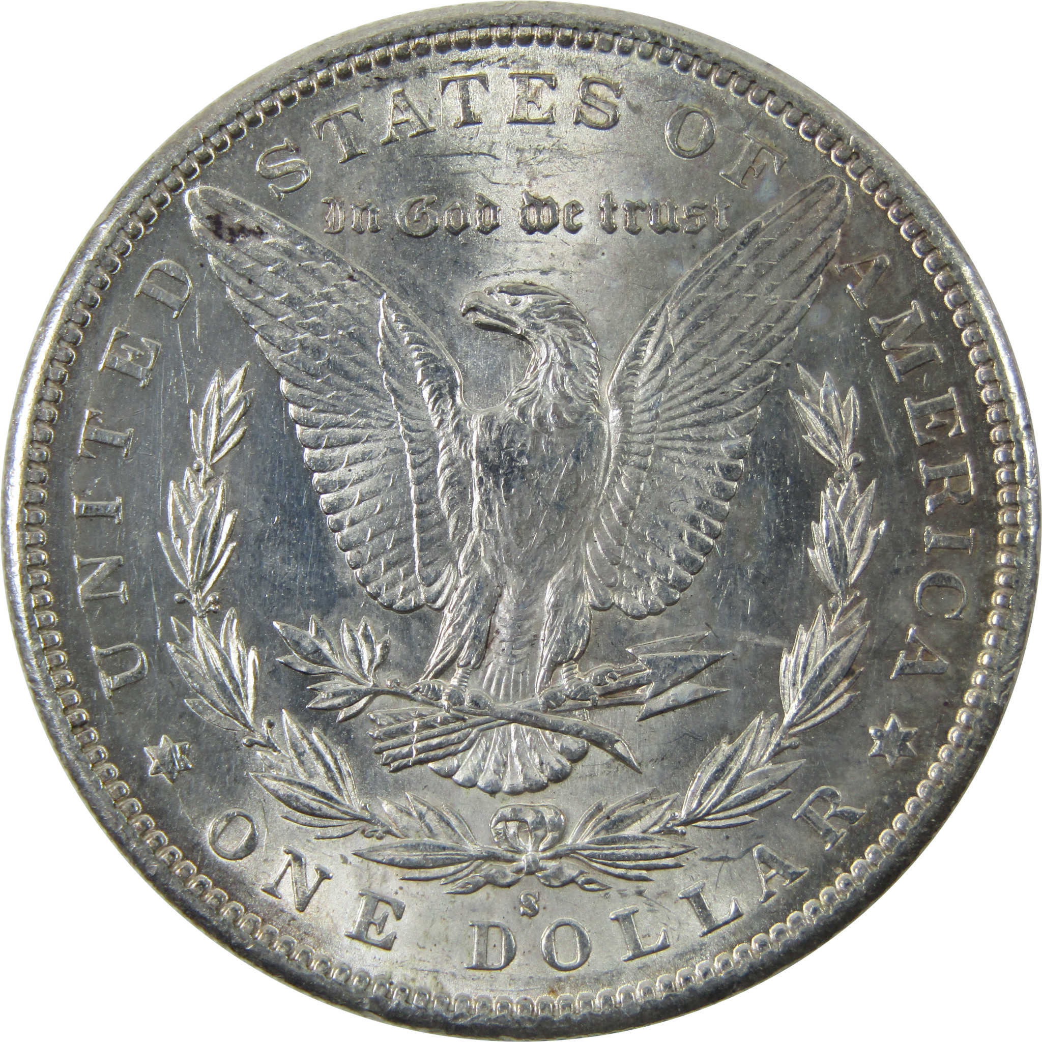 1897 S Morgan Dollar AU About Uncirculated Silver $1 Coin SKU:I14206 - Morgan coin - Morgan silver dollar - Morgan silver dollar for sale - Profile Coins &amp; Collectibles