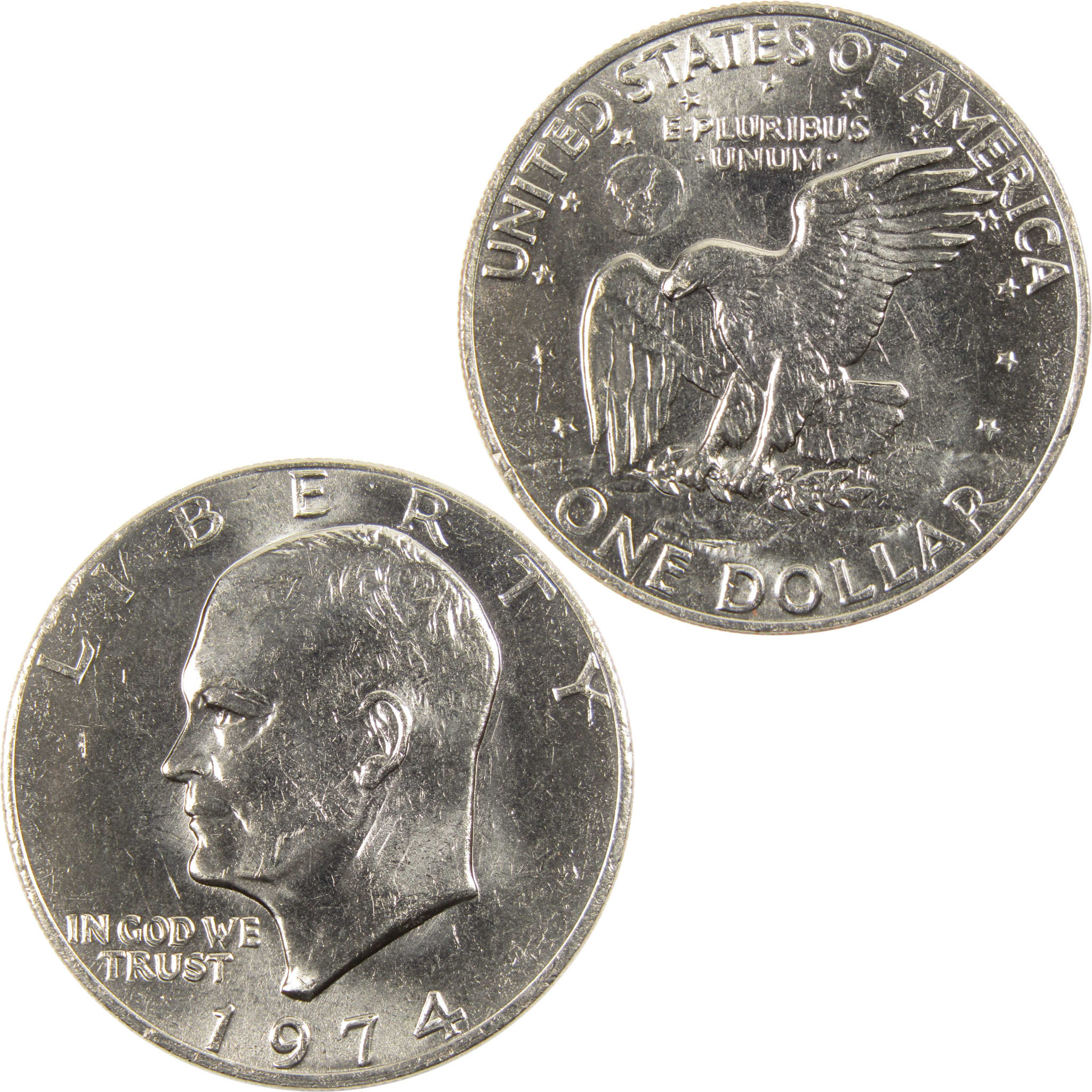 1974 Eisenhower Dollar BU Uncirculated Clad IKE $1 Coin