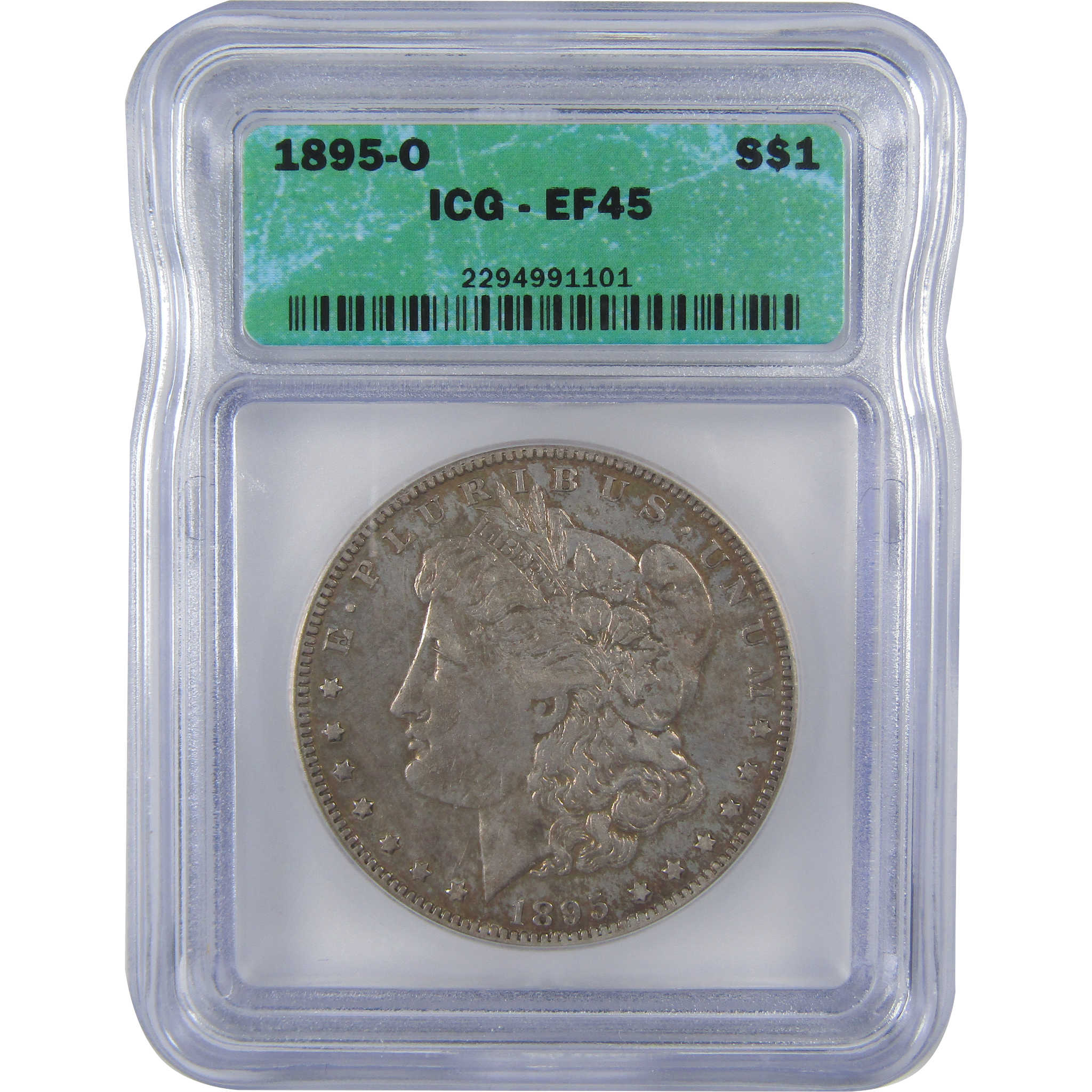 1895 O Morgan Dollar EF 45 ICG Silver $1 Coin SKU:I23795 - Morgan coin - Morgan silver dollar - Morgan silver dollar for sale - Profile Coins &amp; Collectibles