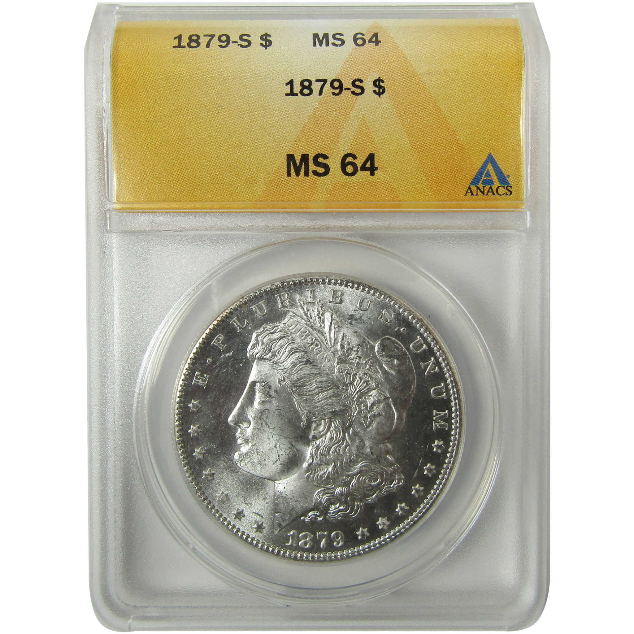 1879 S Rev 79 Morgan Silver Dollar MS 64 ANACS Uncirculated SKU:I28310