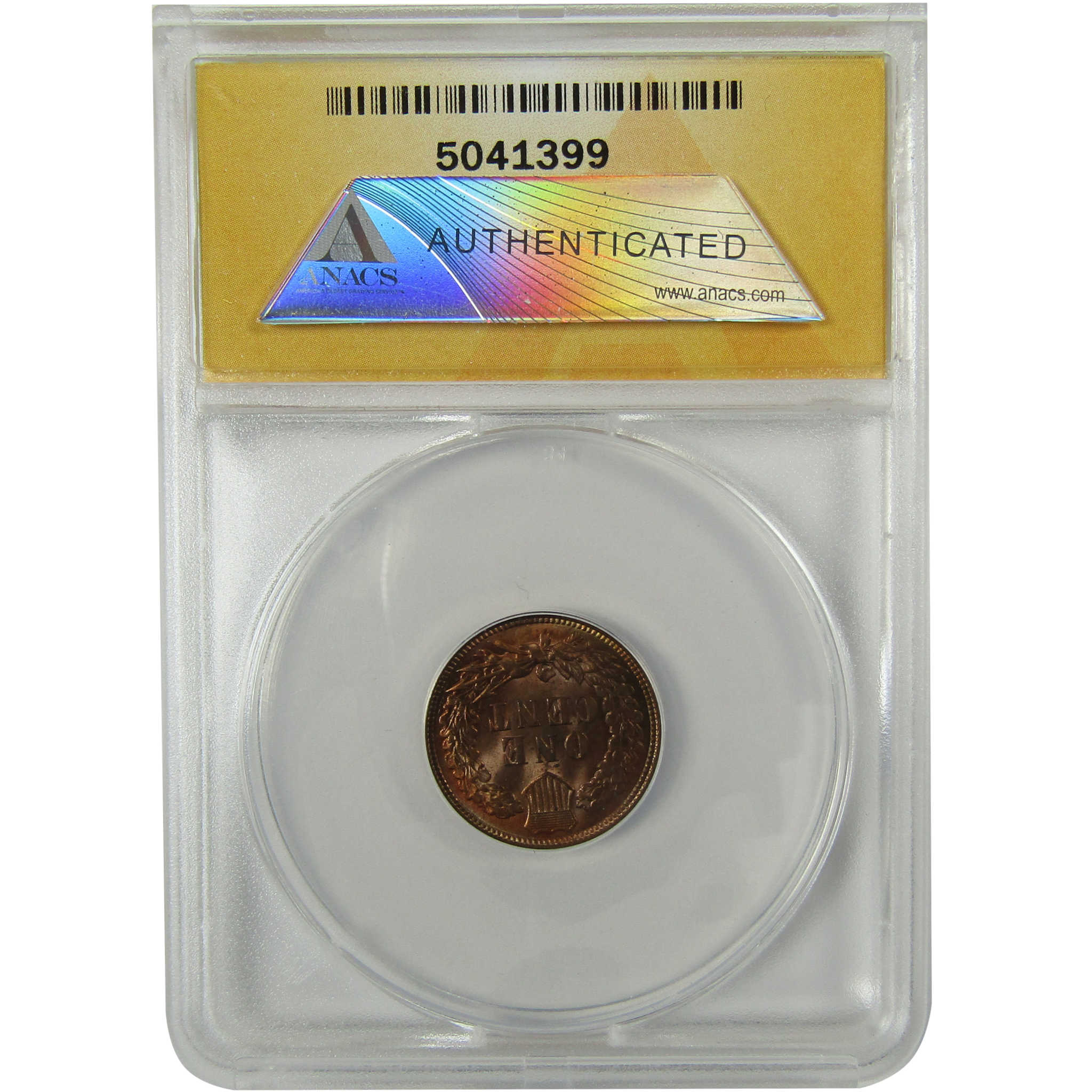 1909 Indian Head Cent MS 62 RB ANACS Uncirculated Penny SKU:I28315