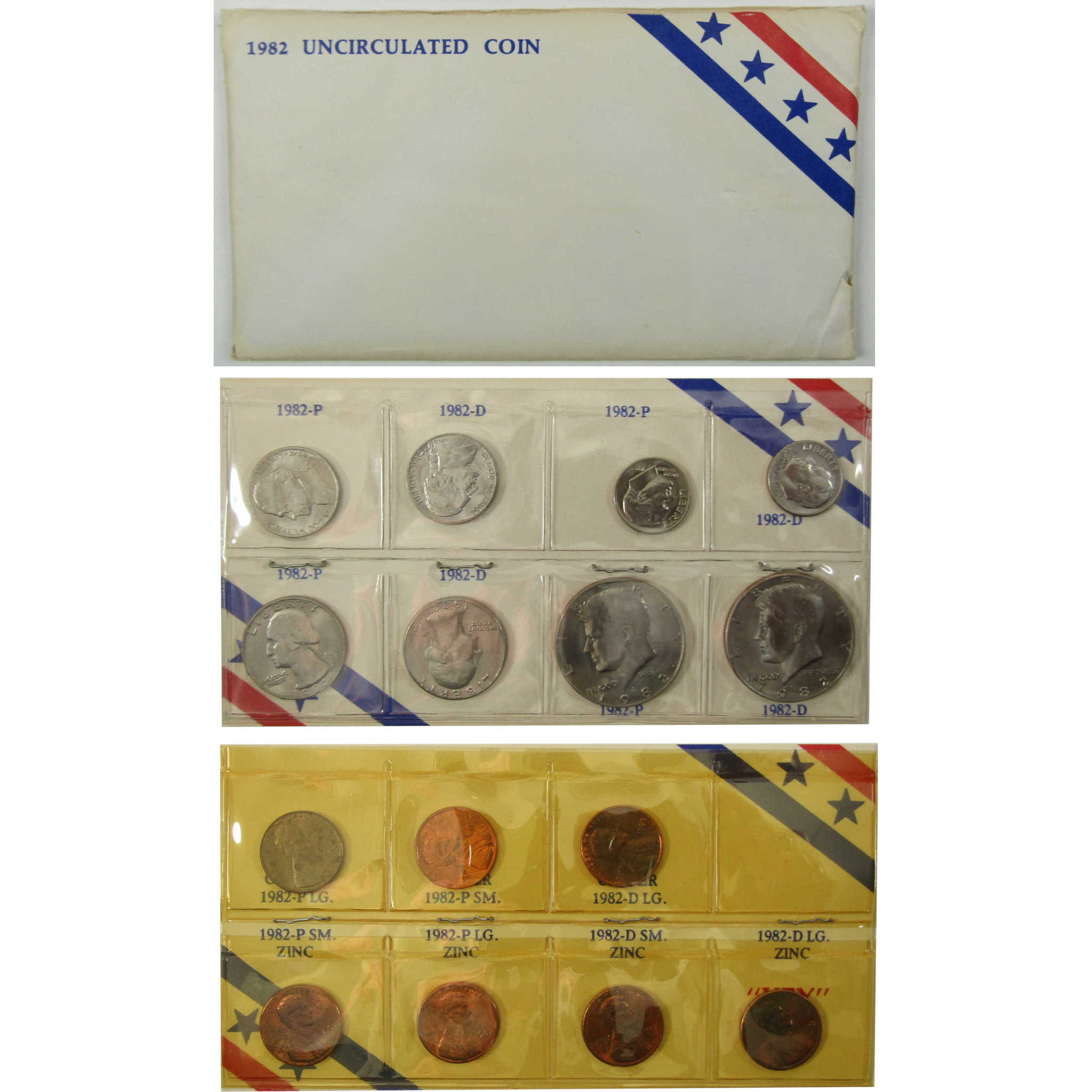 1982 P&D Unofficial 15-Coin Uncirculated Mint Set SKU:I28188
