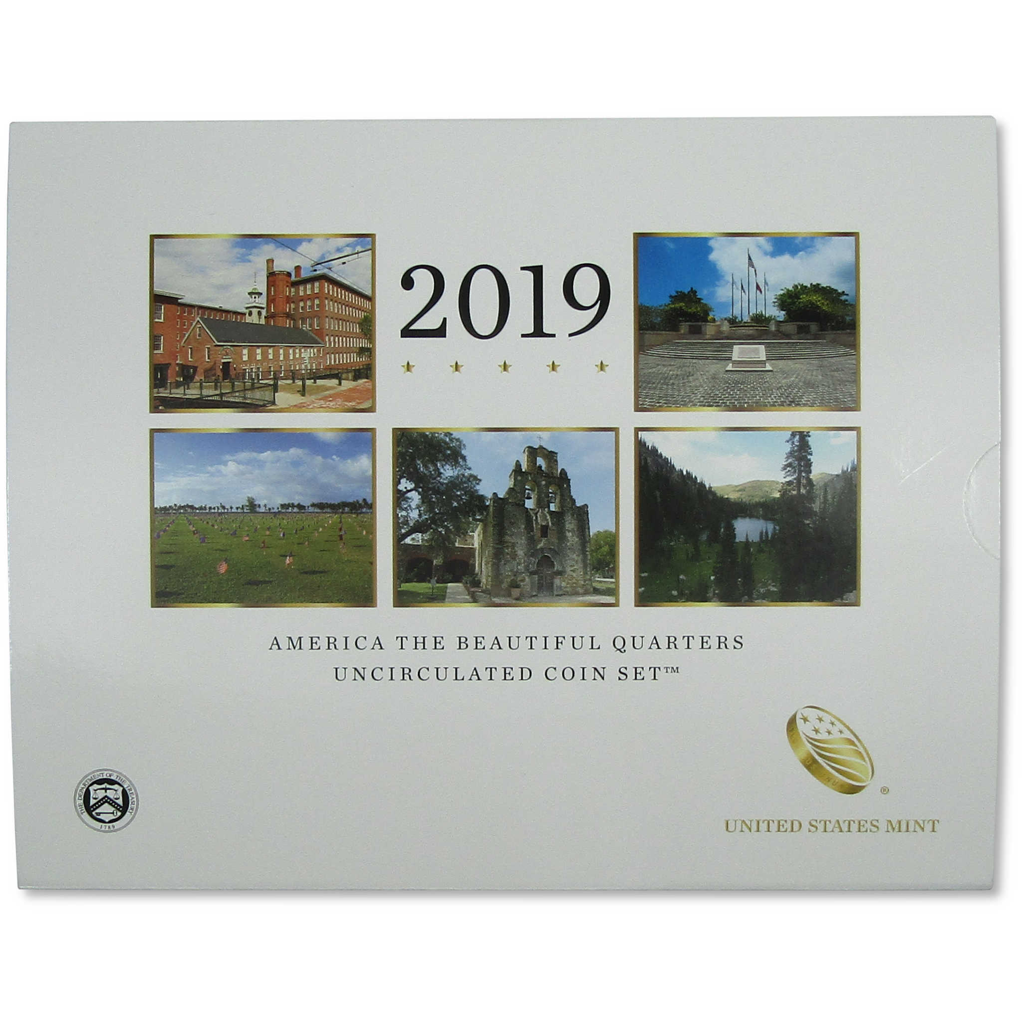 2019 America the Beautiful Quarters Uncirculated Coin Set SKU:CPC8522