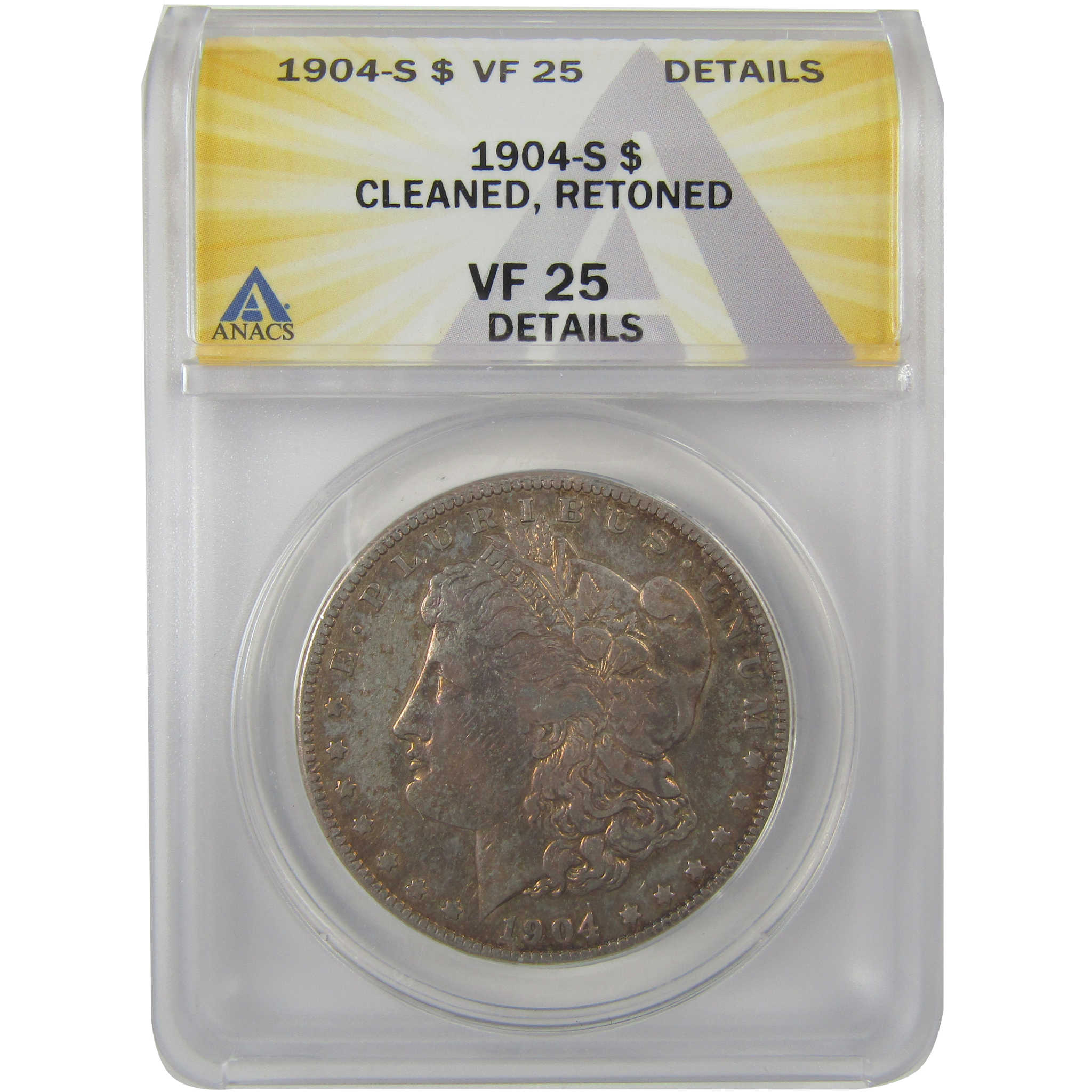 1904 S Morgan Dollar VF 25 Details ANACS Silver $1 Coin SKU:I21137 - Morgan coin - Morgan silver dollar - Morgan silver dollar for sale - Profile Coins &amp; Collectibles