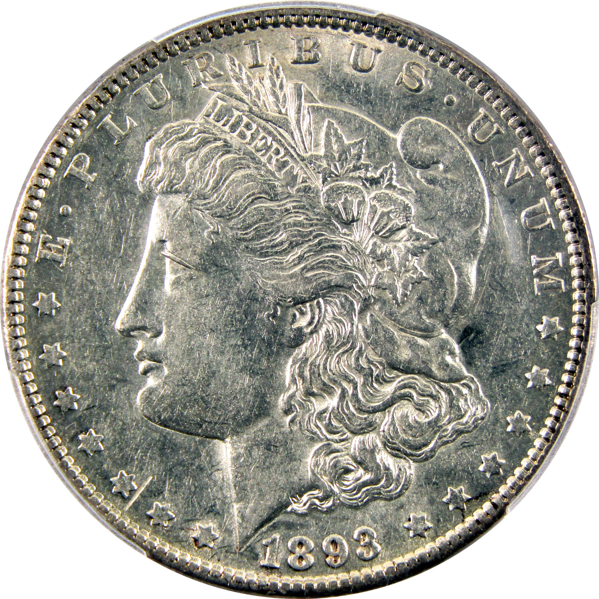 1893 Morgan Dollar AU 53 PCGS 90% Silver $1 Coin SKU:I10635 - Morgan coin - Morgan silver dollar - Morgan silver dollar for sale - Profile Coins &amp; Collectibles