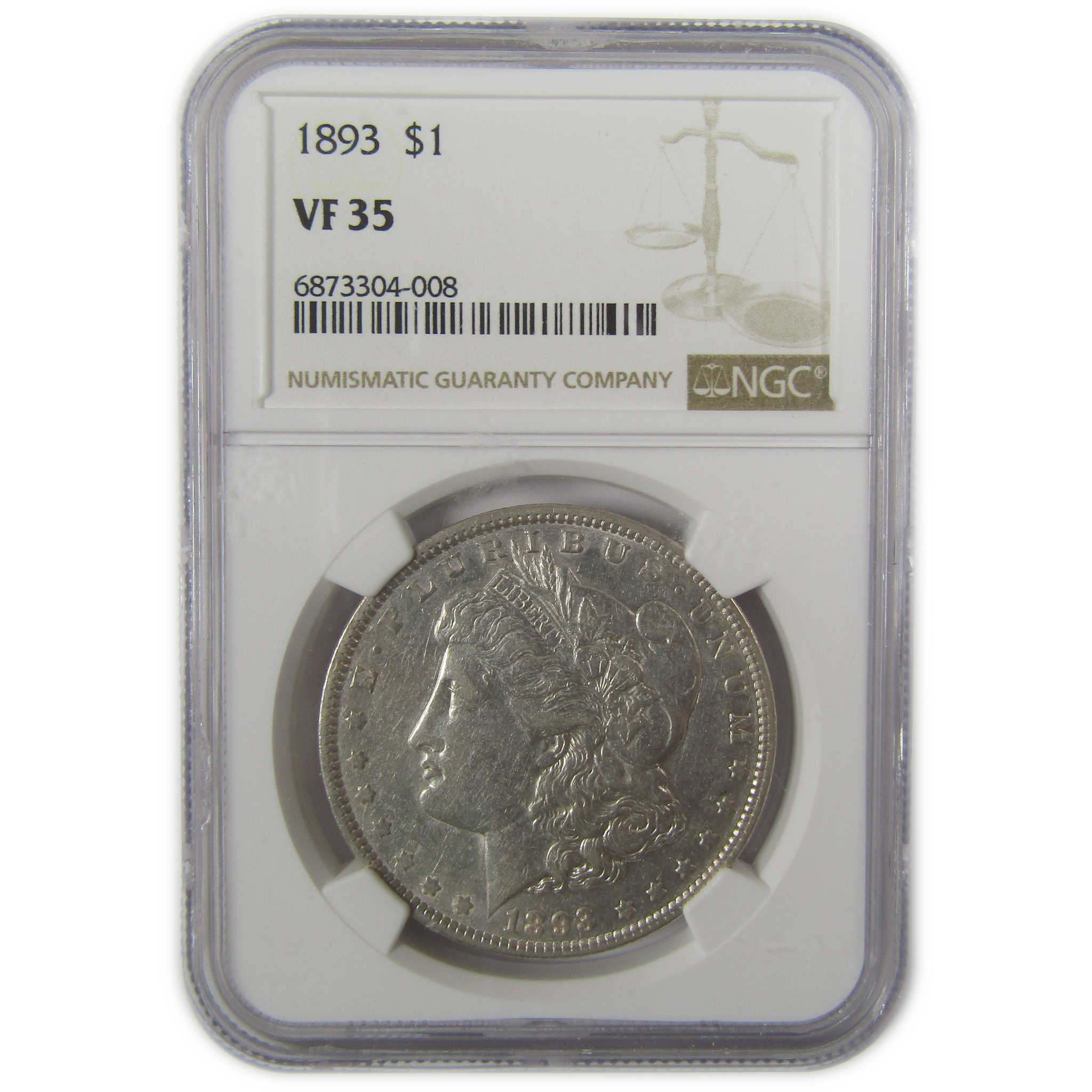 1893 Morgan Dollar VF 35 NGC Silver $1 Coin SKU:I19676 - Morgan coin - Morgan silver dollar - Morgan silver dollar for sale - Profile Coins &amp; Collectibles