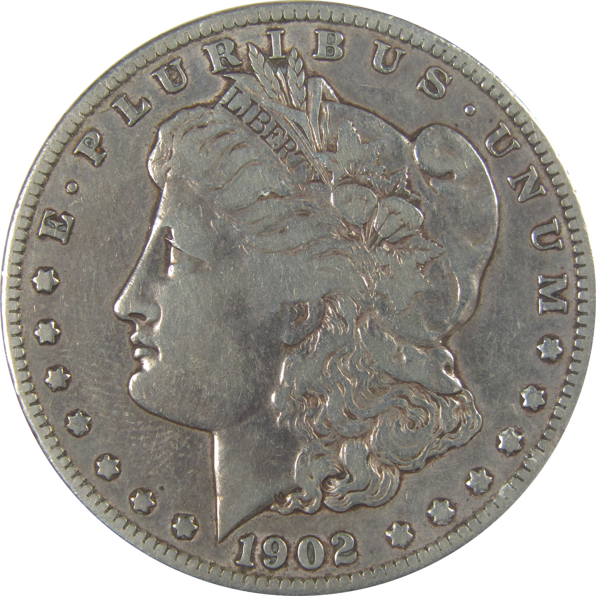 1902 S Morgan Dollar F Fine Details Silver $1 Coin SKU:CPC1062 - Morgan coin - Morgan silver dollar - Morgan silver dollar for sale - Profile Coins &amp; Collectibles
