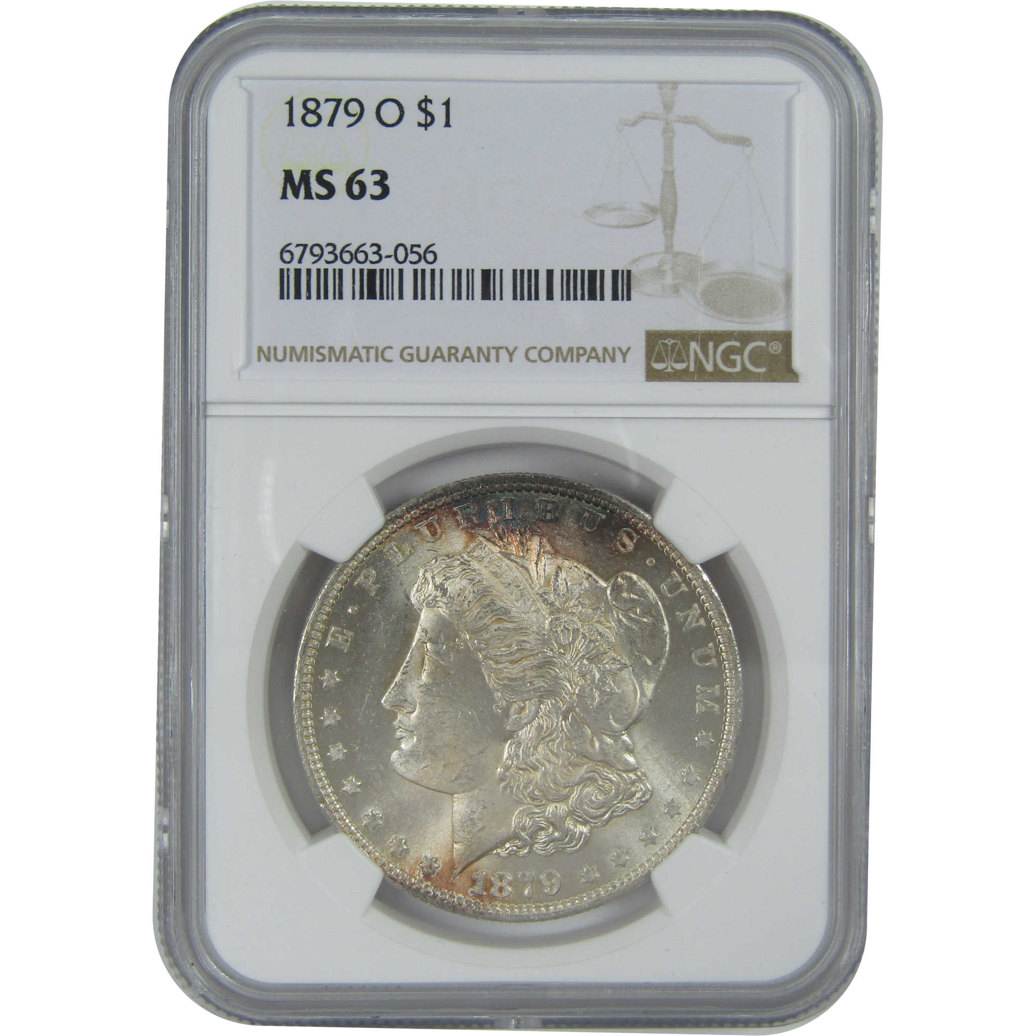 1879 O Morgan Dollar MS 63 NGC Silver $1 Uncirculated Toned SKU:I16470