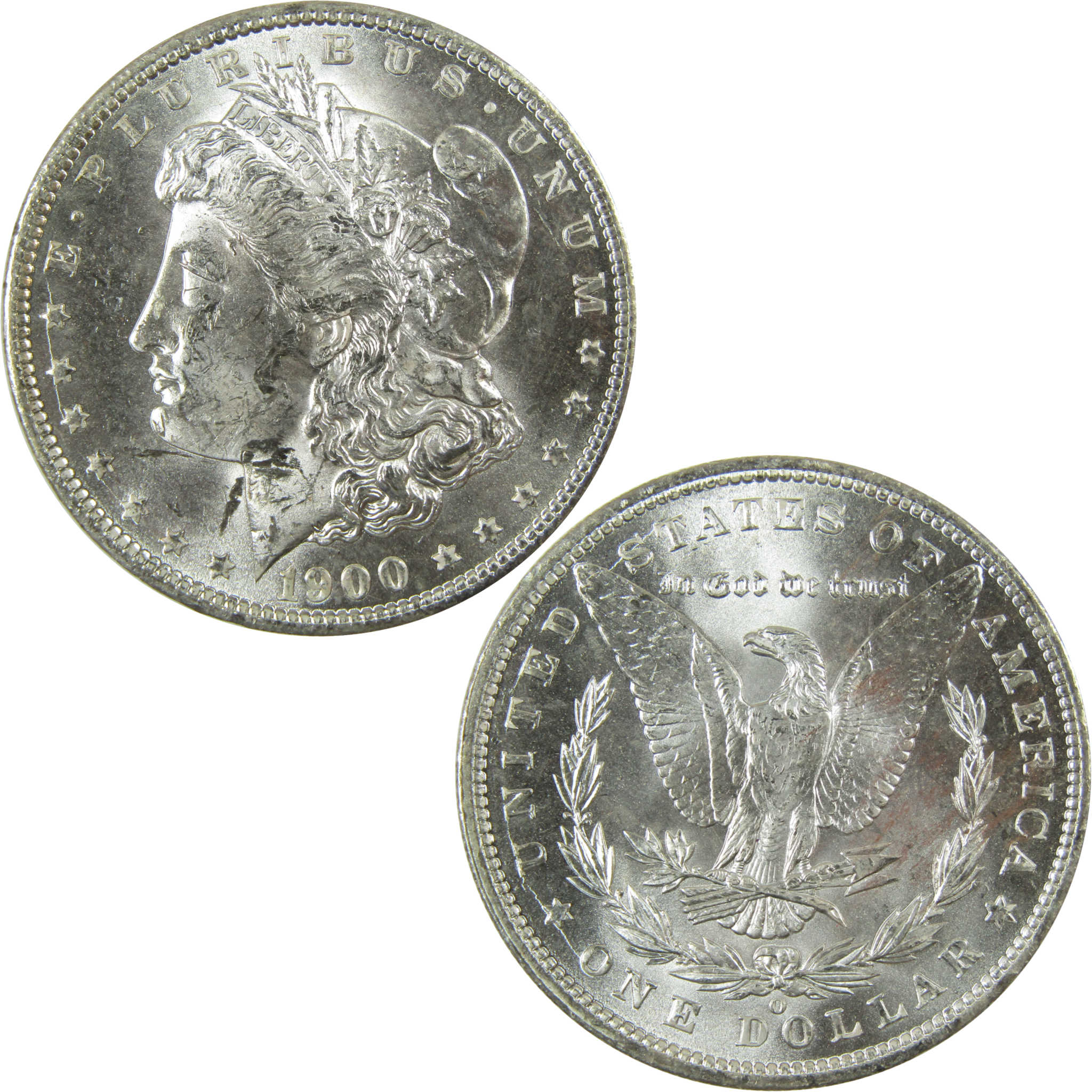 1900 O Morgan Silver Dollar Uncirculated Mint State $1 Coin SKU:I27782