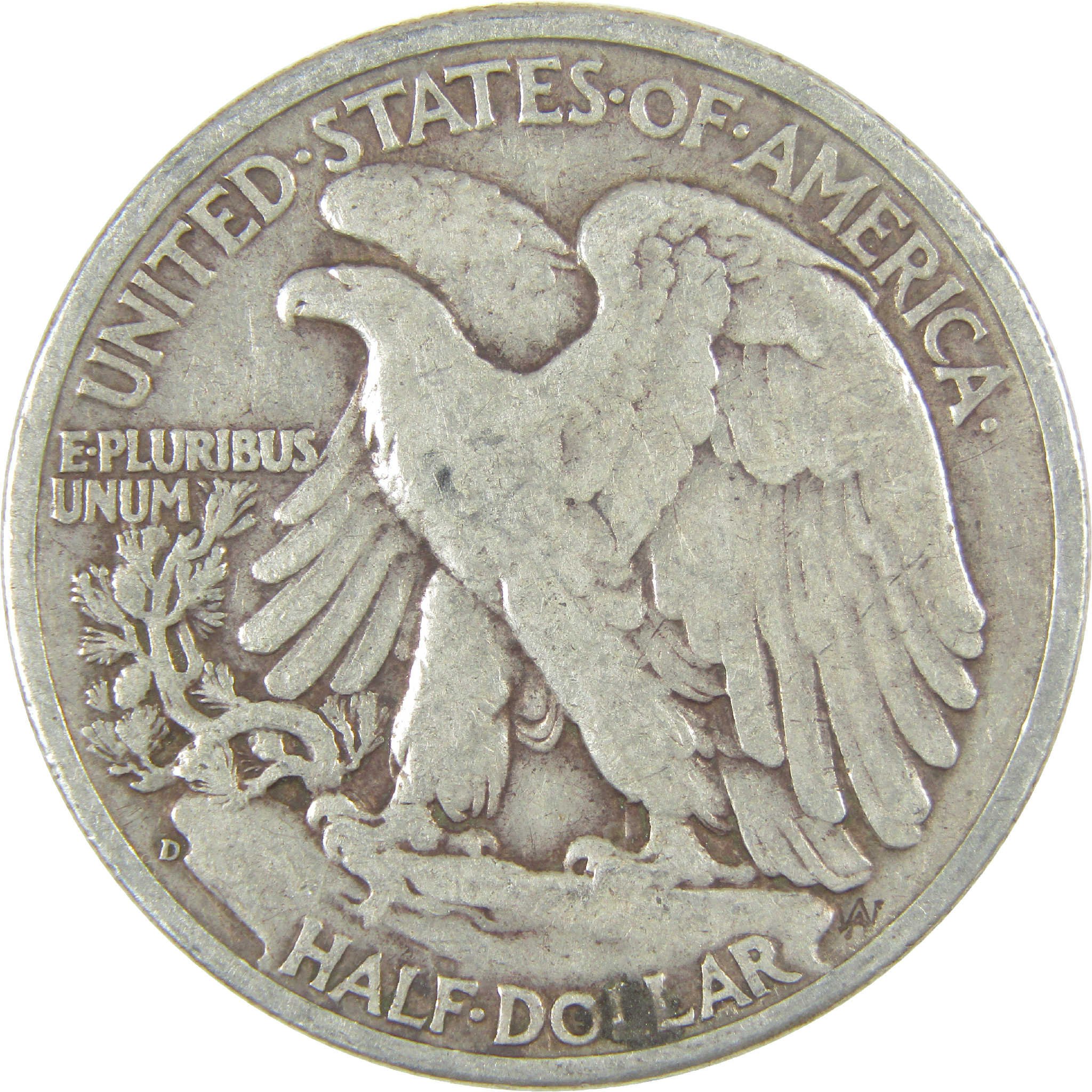 1944 D Liberty Walking Half Dollar G Good Silver 50c Coin