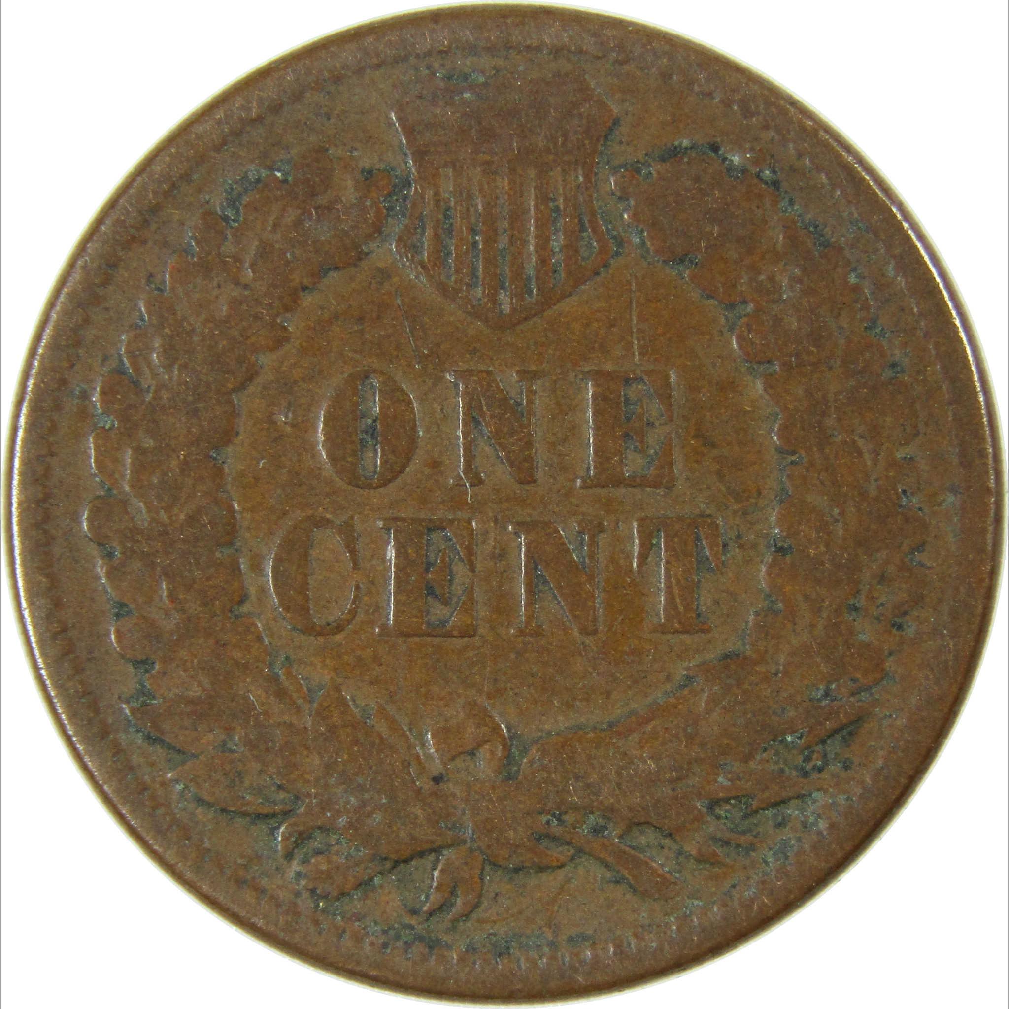 1874 Indian Head Cent G Good Penny 1c Coin Collectible SKU:I26414