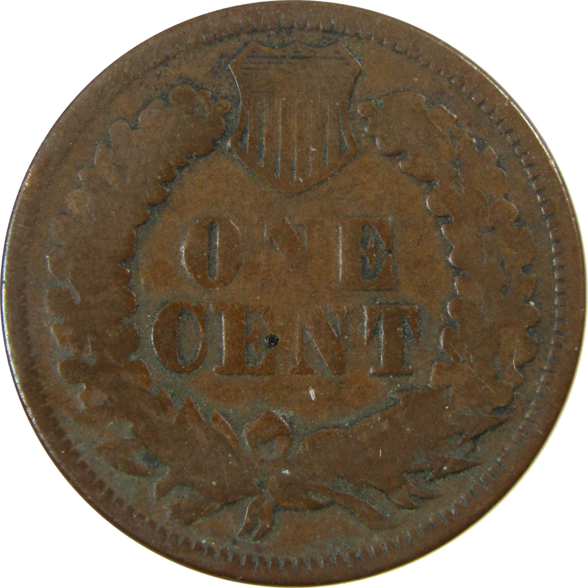 1868 Indian Head Cent G Good Penny 1c Coin Collectible SKU:CP1712
