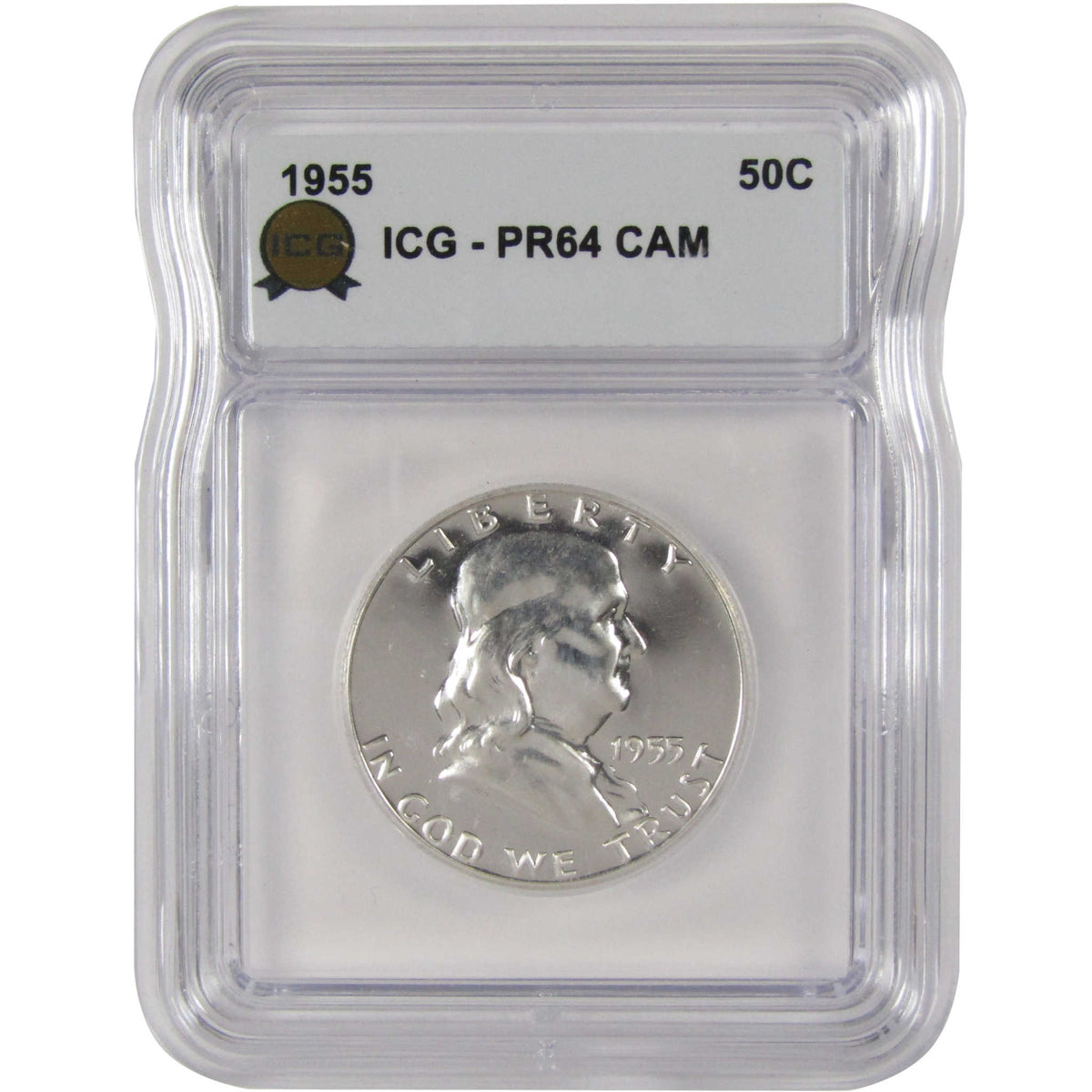 1955 Franklin Silver Half Dollar PR 64 CAM ICG 50c Coin SKU:I29166