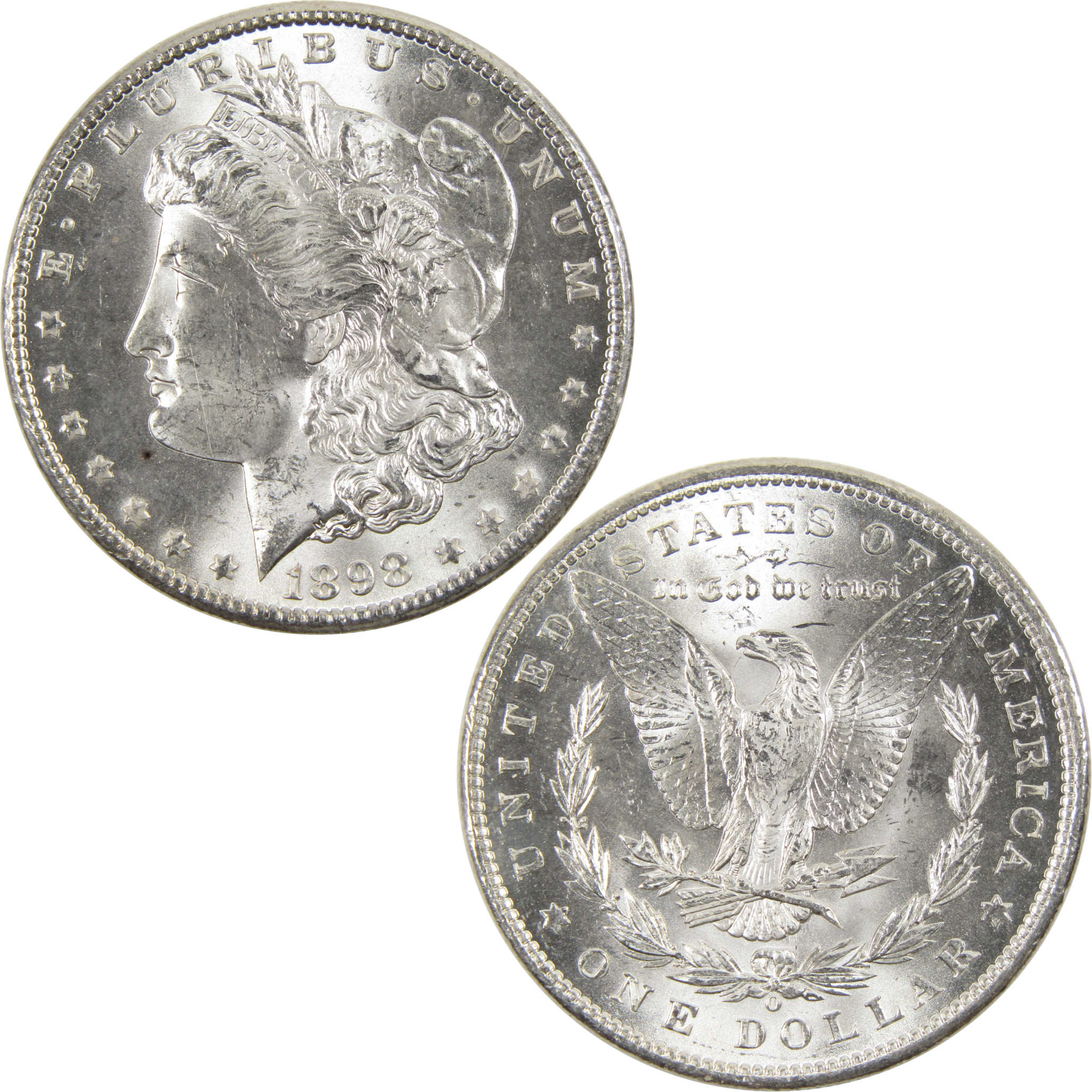 1898 O Morgan Dollar BU Uncirculated 90% Silver $1 Coin - Morgan coin - Morgan silver dollar - Morgan silver dollar for sale - Profile Coins &amp; Collectibles