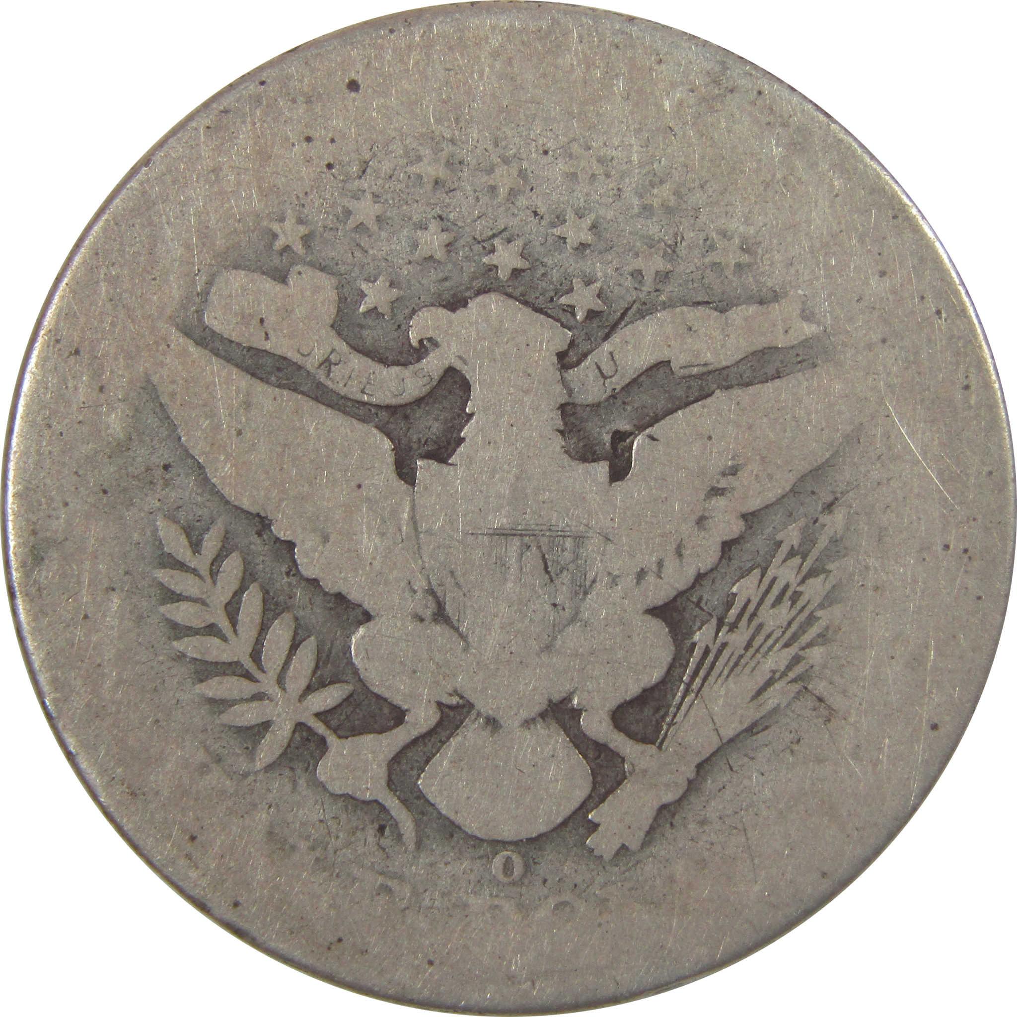 1897 O Barber Silver Half Dollar AG About Good 50c Coin SKU:I25327