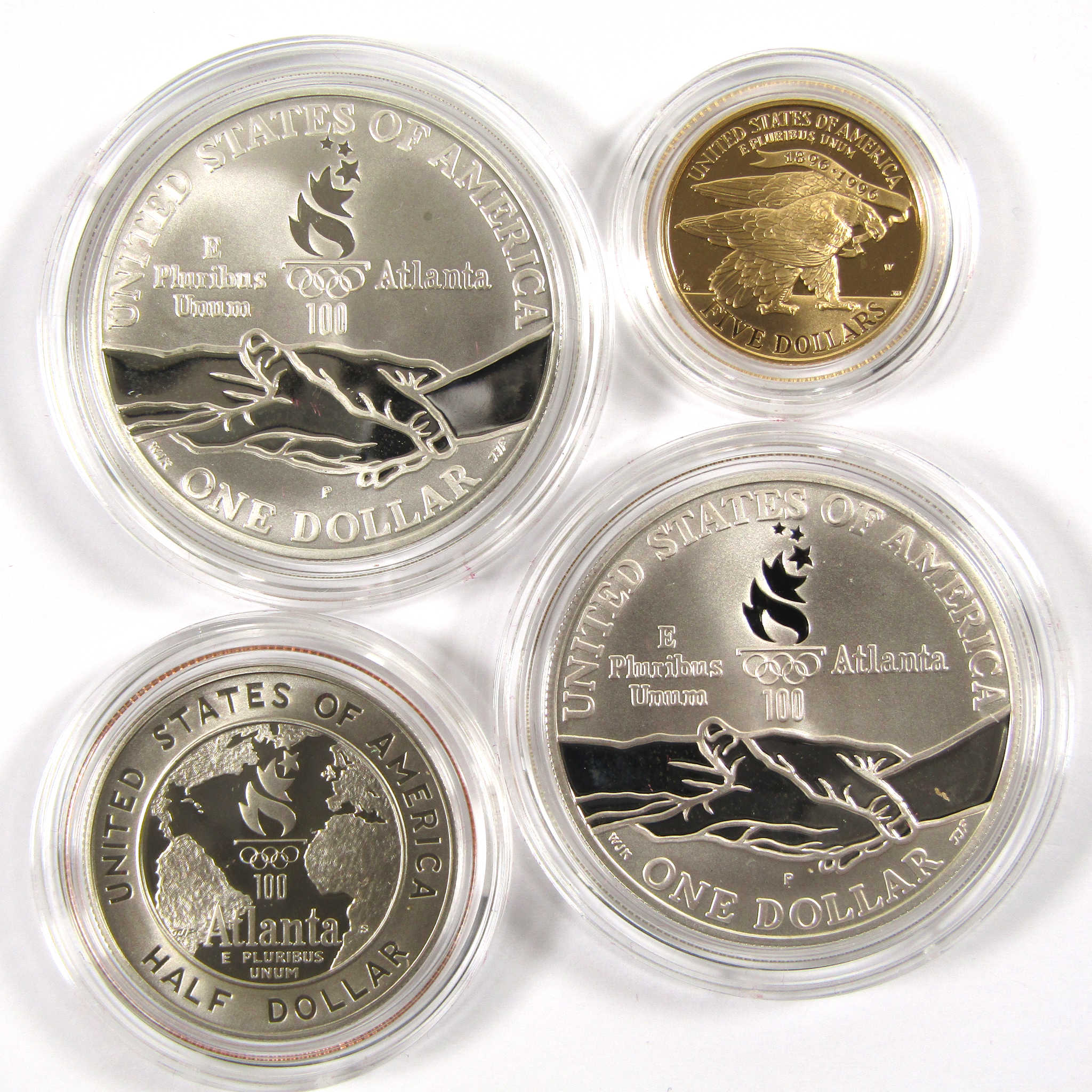 1996 Atlanta Olympic Games 4 Coin Commemorative Set SKU:CPC2959