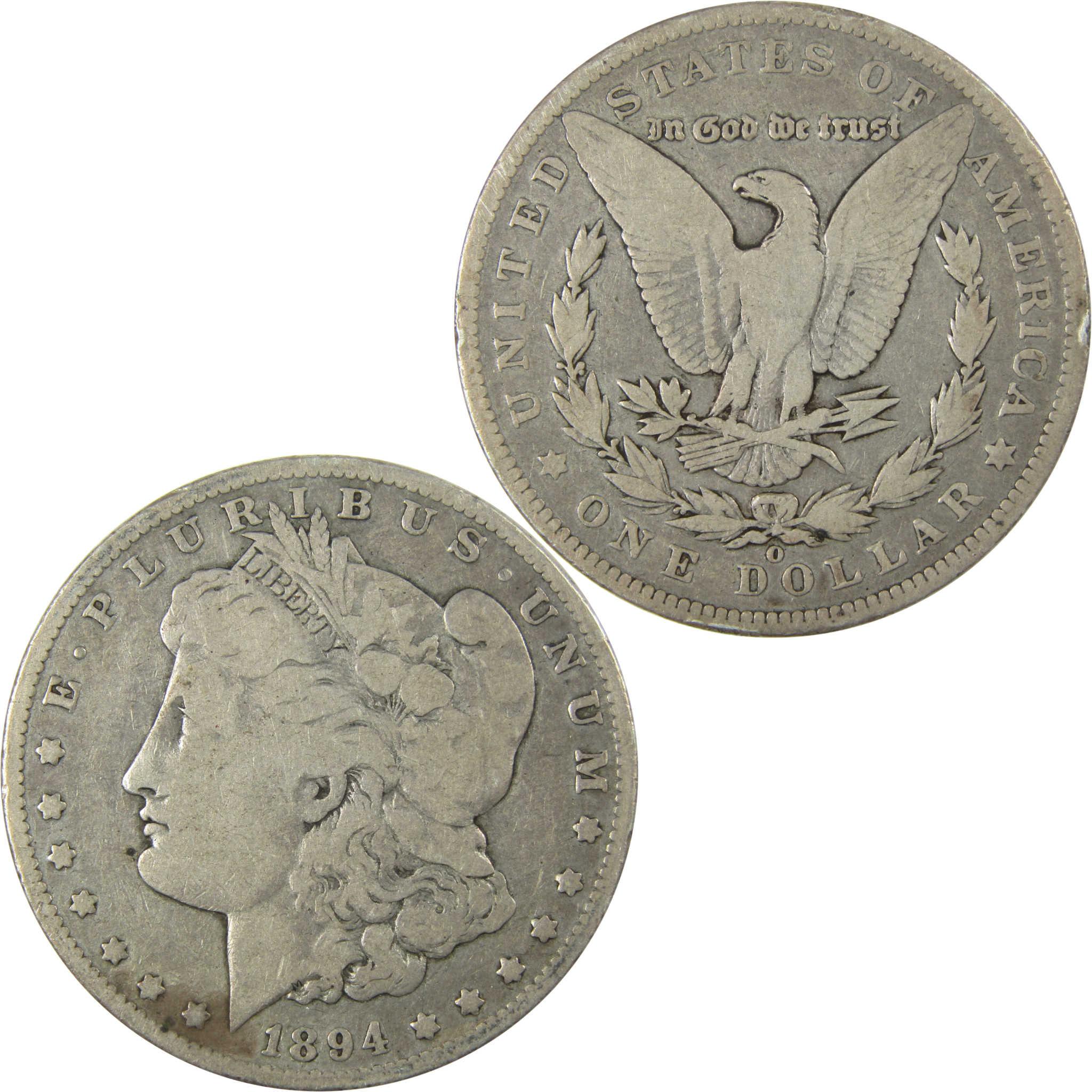 1894 O Morgan Silver Dollar VG Very Good $1 Coin SKU:I25365 - Morgan coin - Morgan silver dollar - Morgan silver dollar for sale - Profile Coins &amp; Collectibles