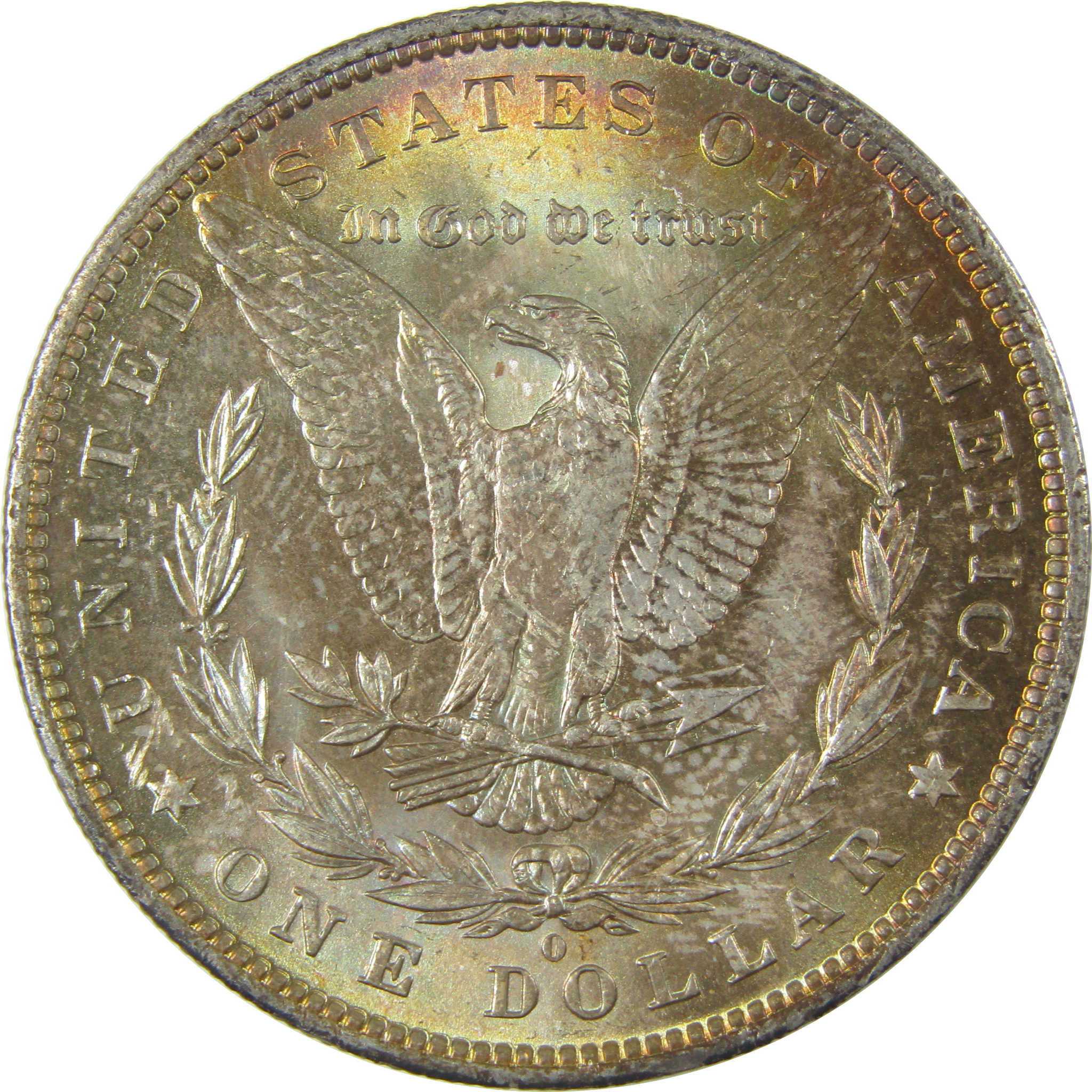 1883 O Morgan Dollar Uncirculated Silver $1 Coin Toned SKU:I20728