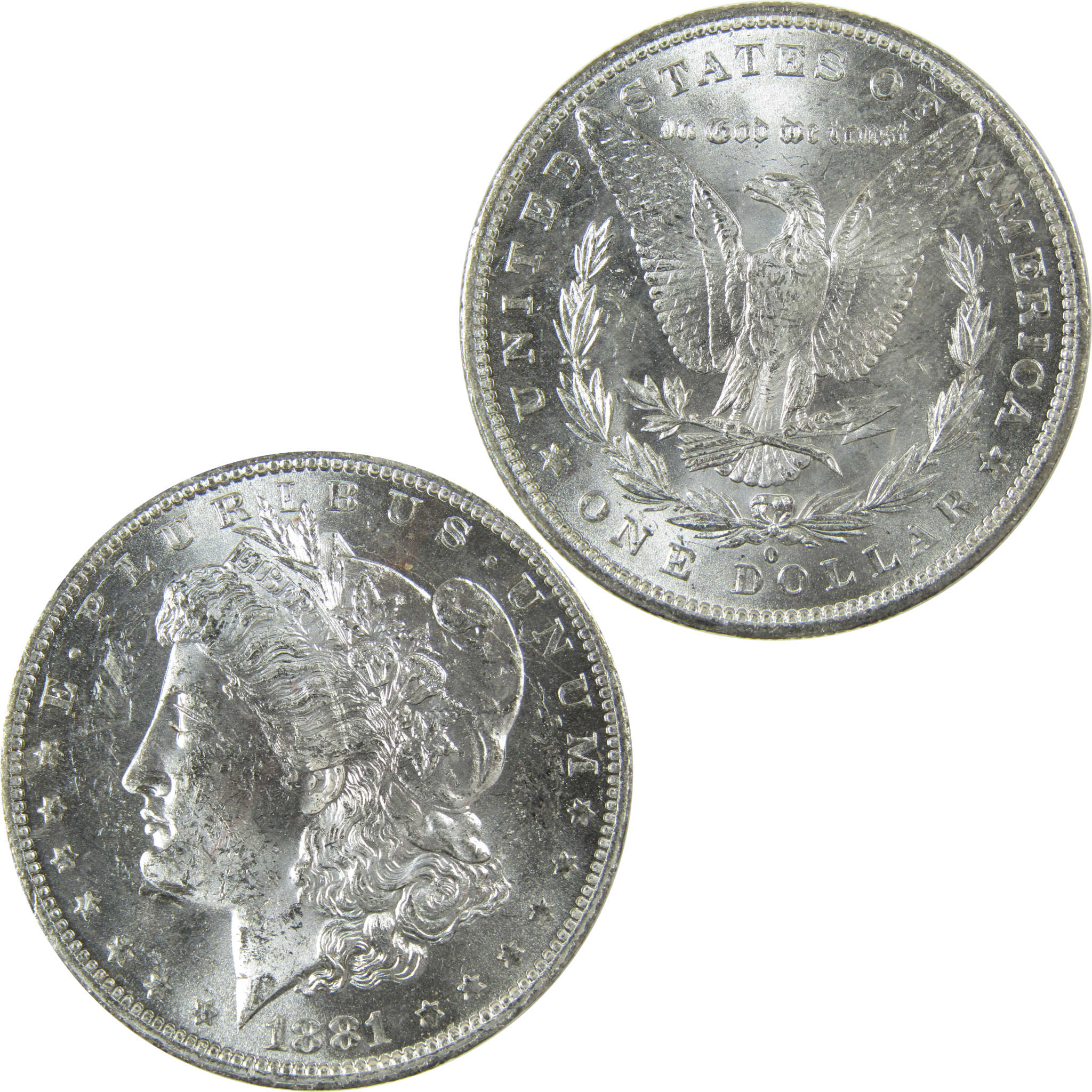 1881 O Morgan Silver Dollar Uncirculated Mint State $1 Coin SKU:I27692