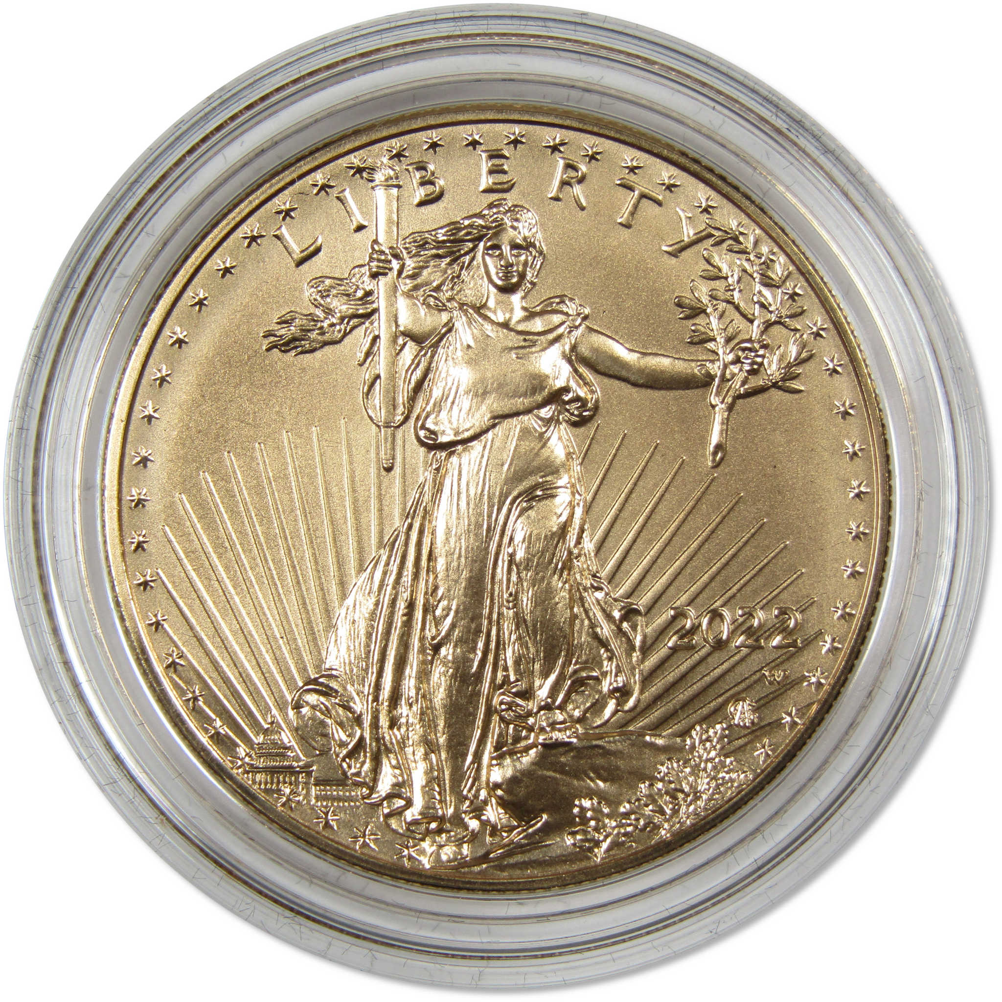 2022 W American Eagle Uncirculated 1 oz Gold $50 OGP COA SKU:OPC58