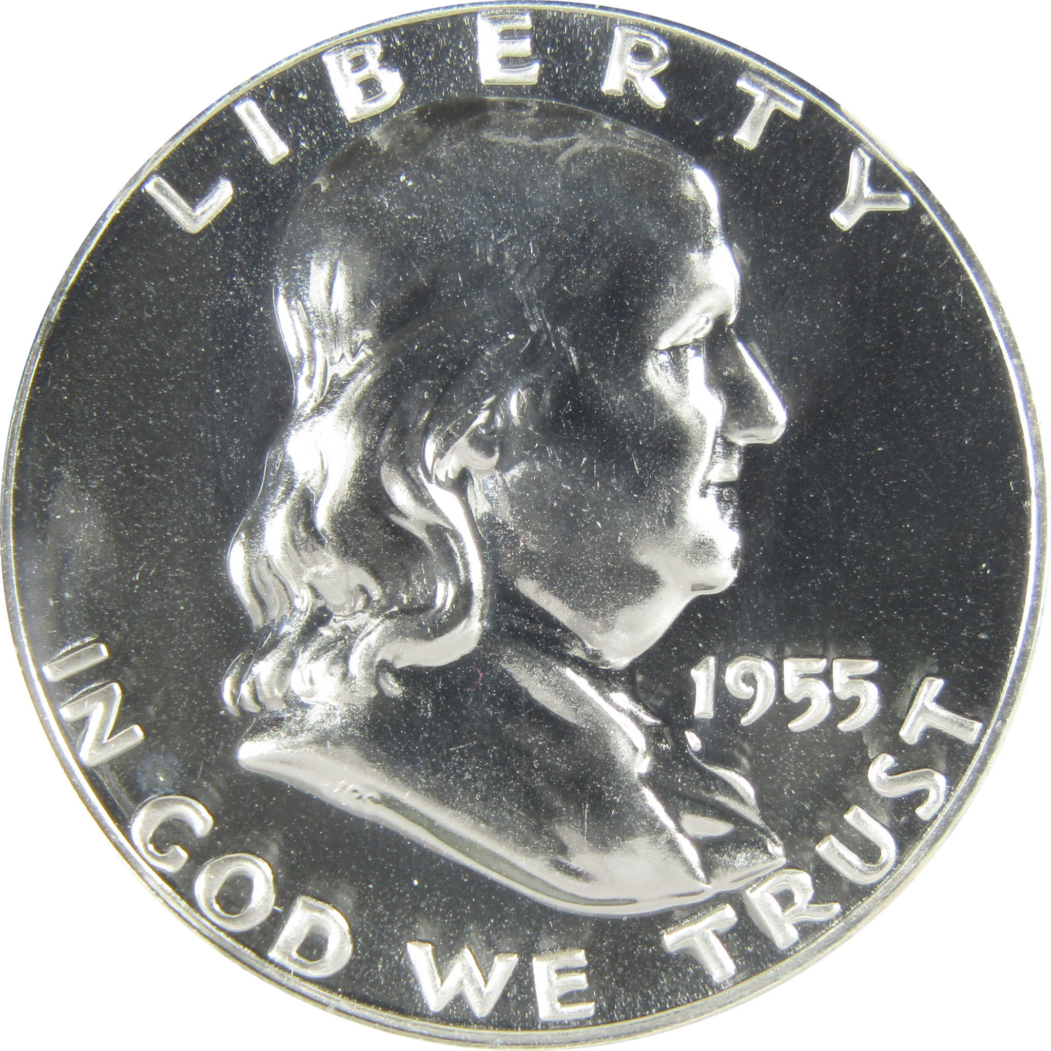 1955 Franklin Silver Half Dollar PF 68 NGC Proof 50c Coin SKU:I27409