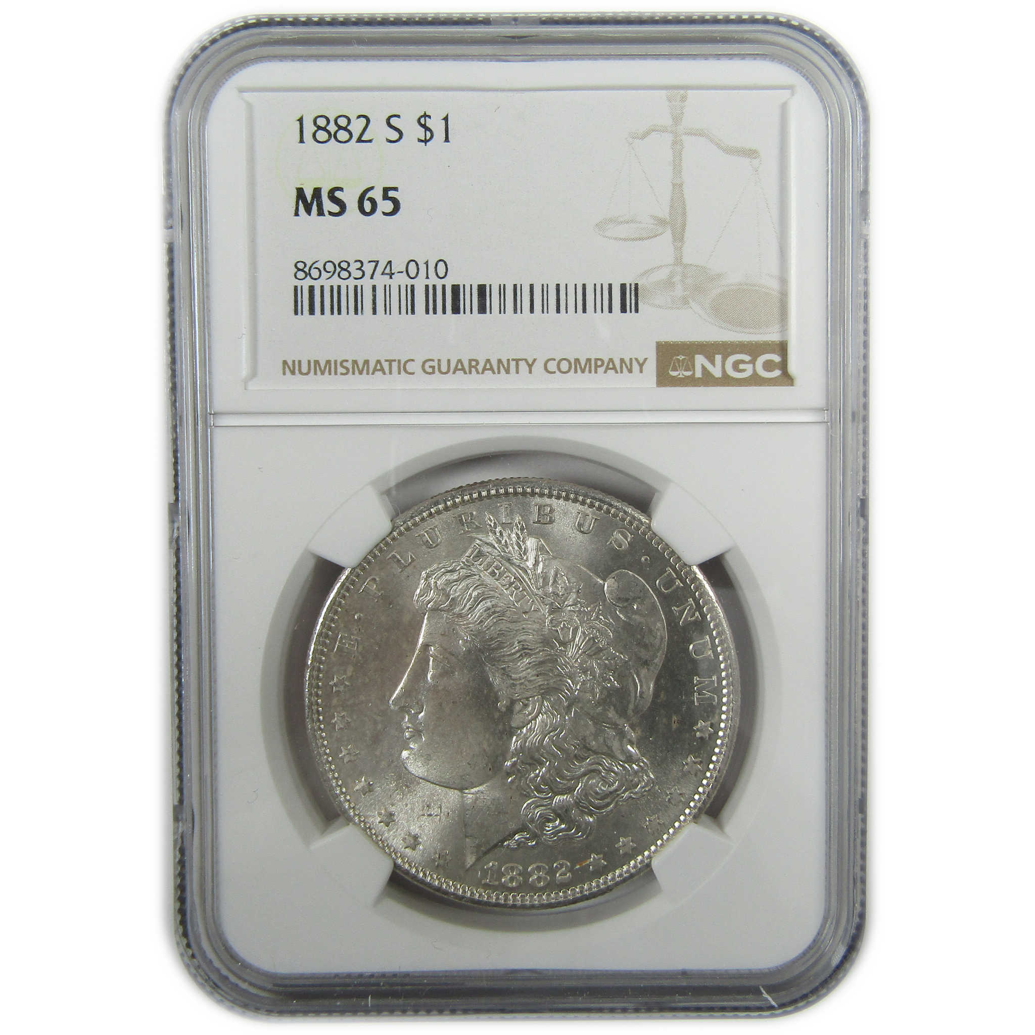 1882 S Morgan Silver Dollar MS 65 NGC Uncirculated $1 Coin SKU:I27917 - Morgan coin - Morgan silver dollar - Morgan silver dollar for sale - Profile Coins &amp; Collectibles
