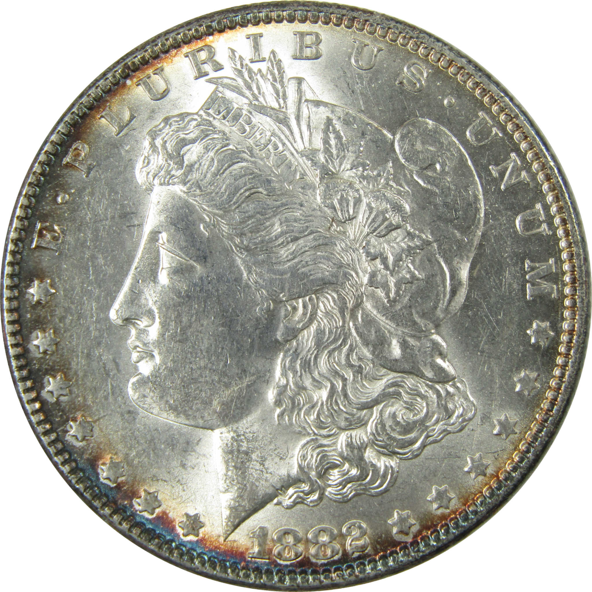 1882 Morgan Silver Dollar AU About Uncirculated $1 Coin SKU:I28100 - Morgan coin - Morgan silver dollar - Morgan silver dollar for sale - Profile Coins &amp; Collectibles