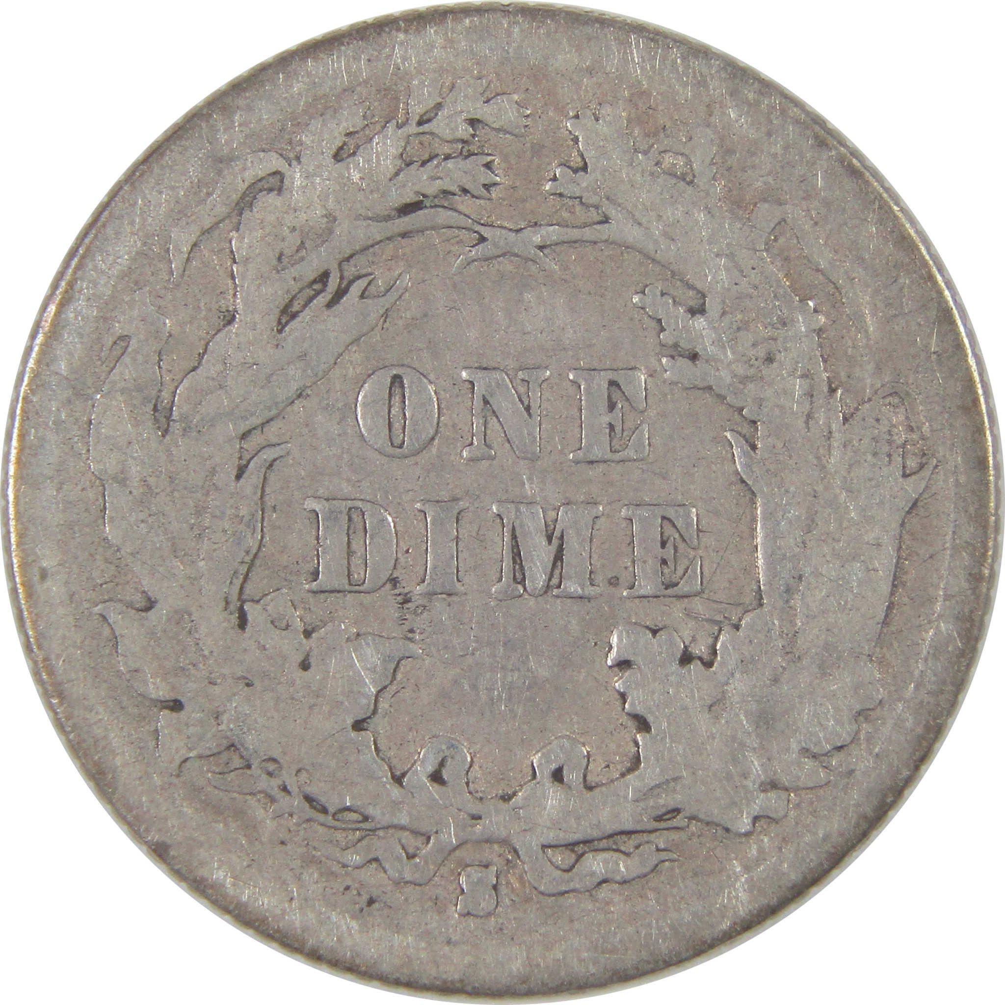 1891 S Seated Liberty Dime F Fine Silver 10c Coin SKU:I17295