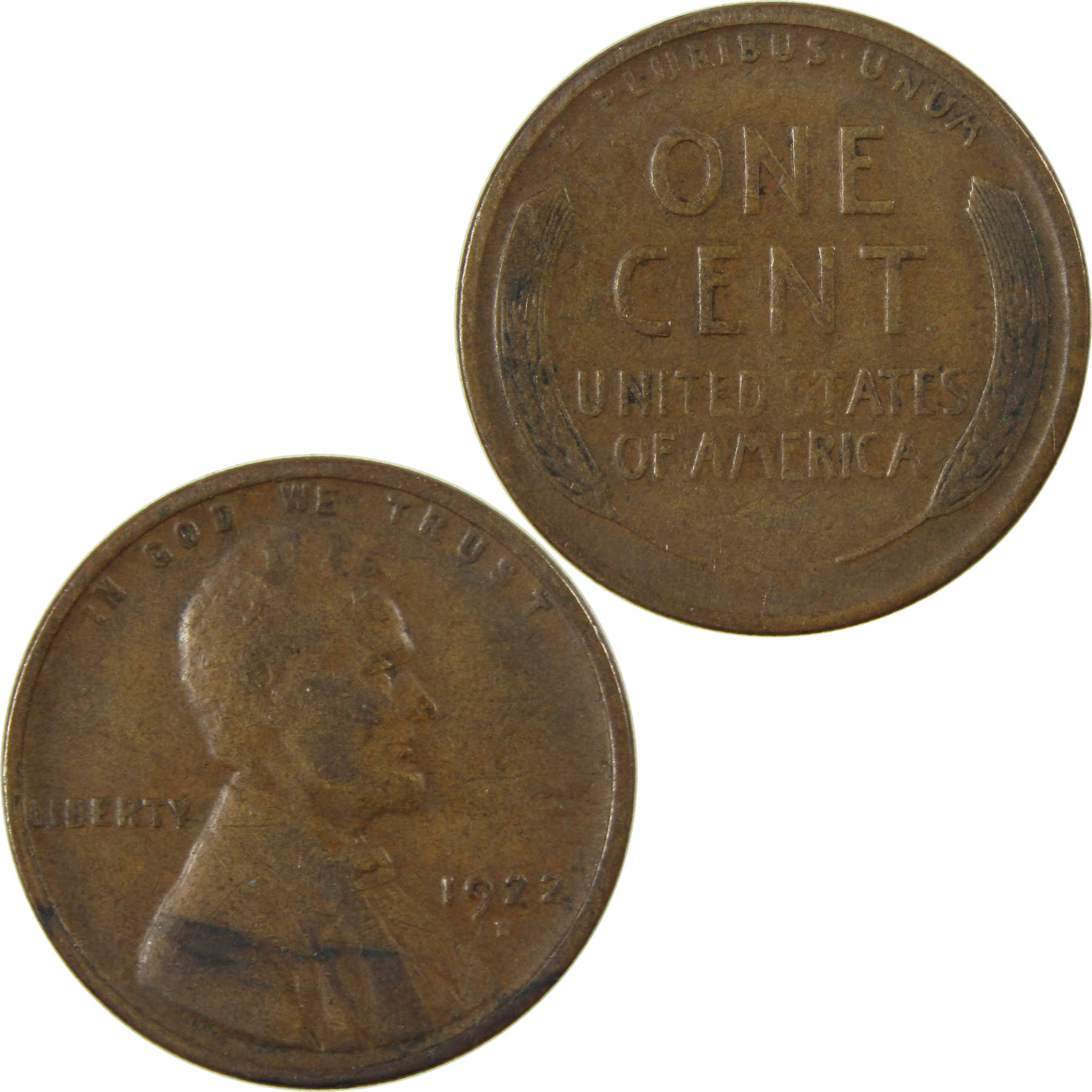 1922 D Lincoln Wheat Cent F Fine Penny 1c Coin SKU:I26880