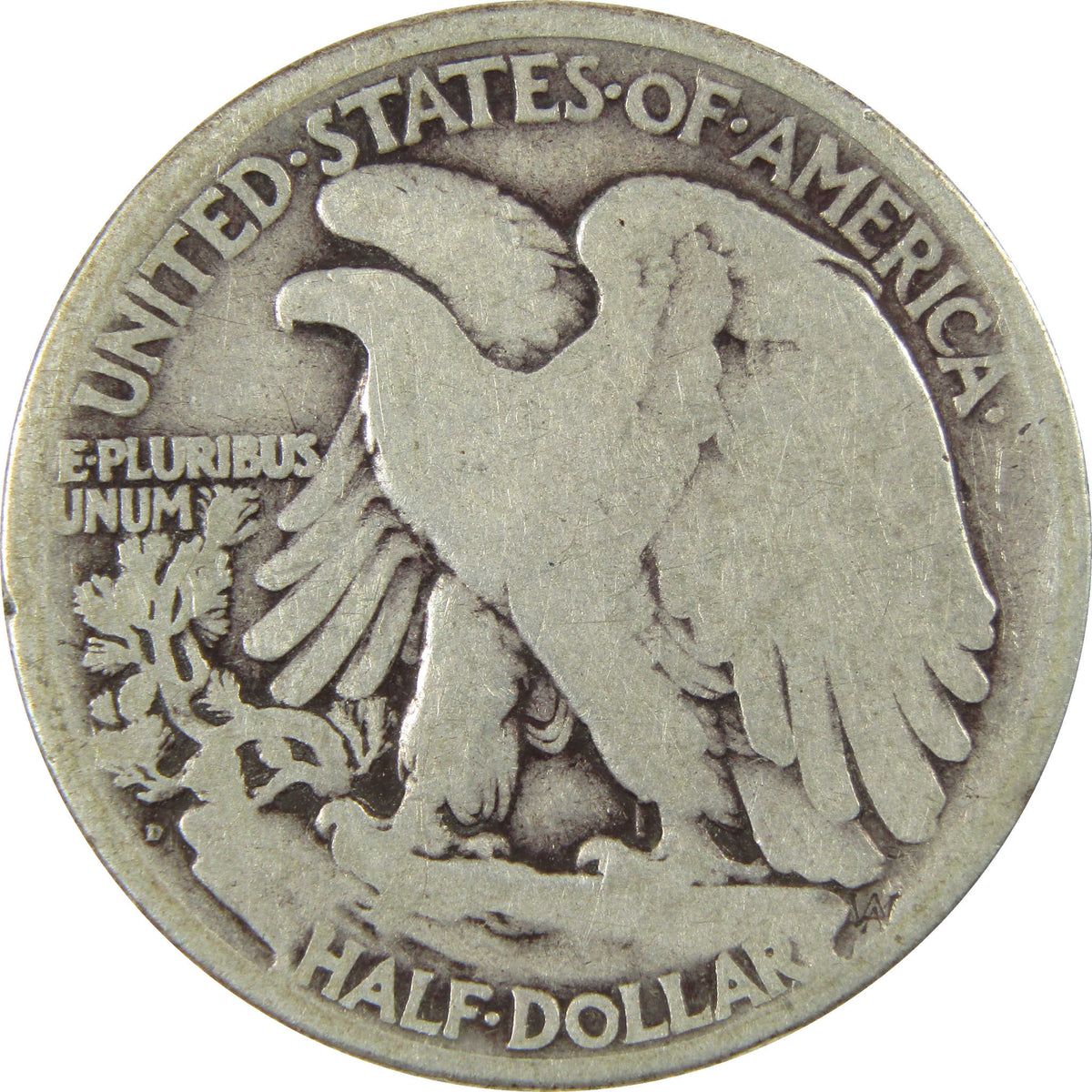 1921 D Liberty Walking Silver Half Dollar VG Very Good Coin SKU:I28623