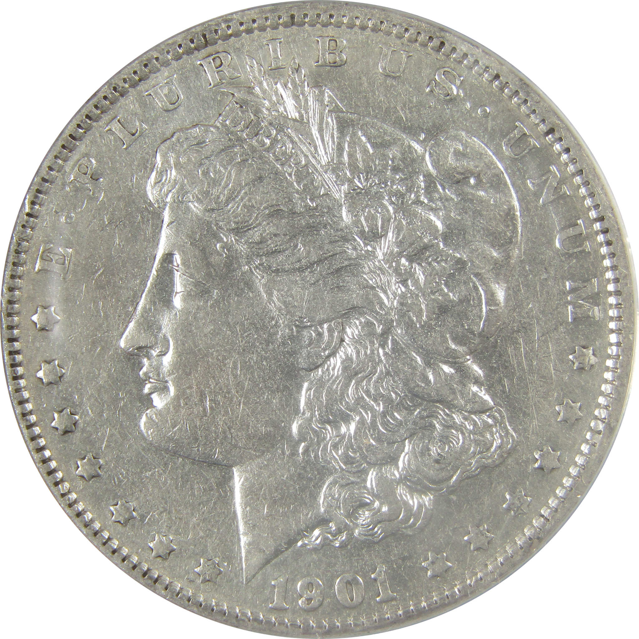 1901 Morgan Dollar EF 45 Details ANACS Silver $1 Coin SKU:I21260 - Morgan coin - Morgan silver dollar - Morgan silver dollar for sale - Profile Coins &amp; Collectibles