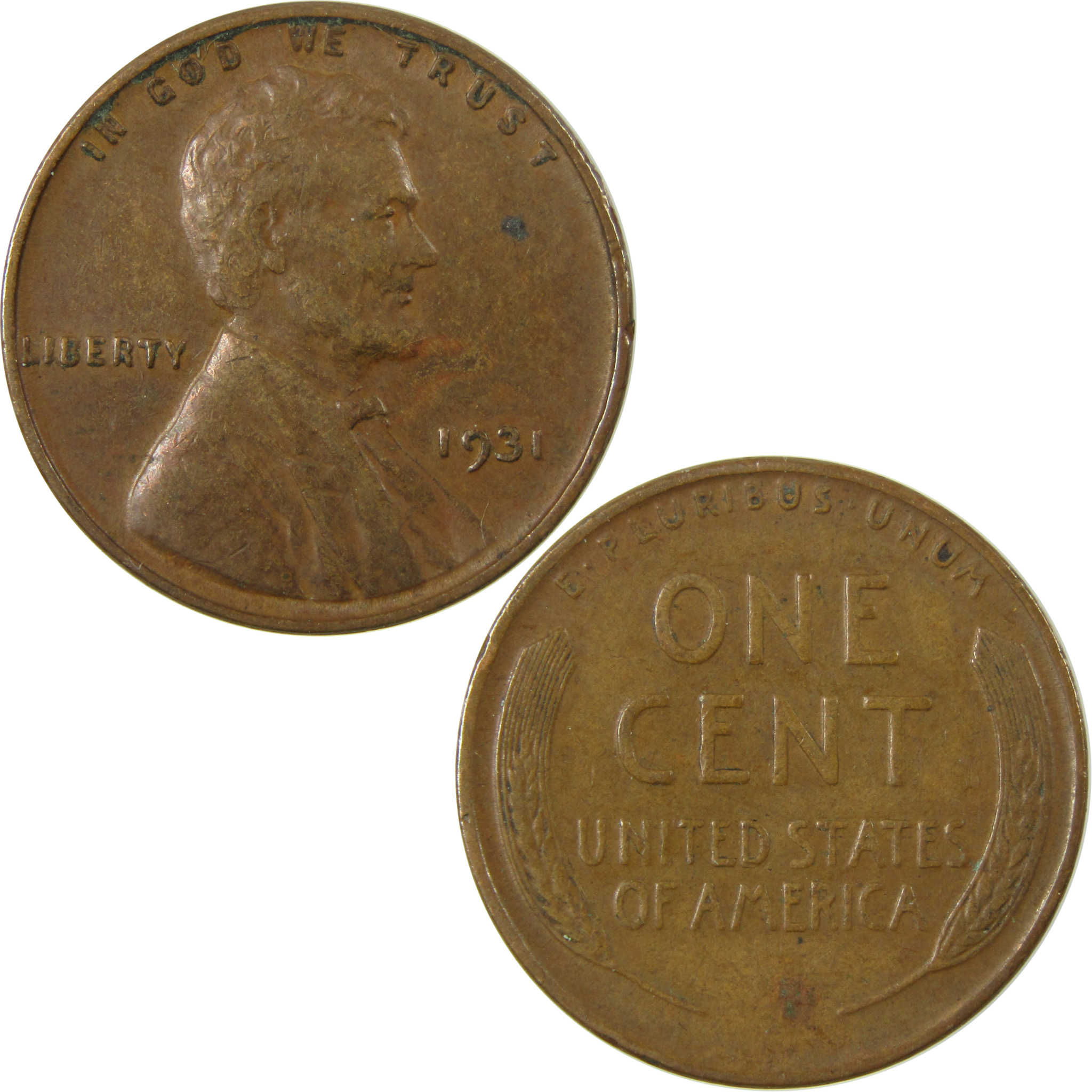 1931 Lincoln Wheat Cent VF Very Fine Penny 1c Coin SKU:I26706