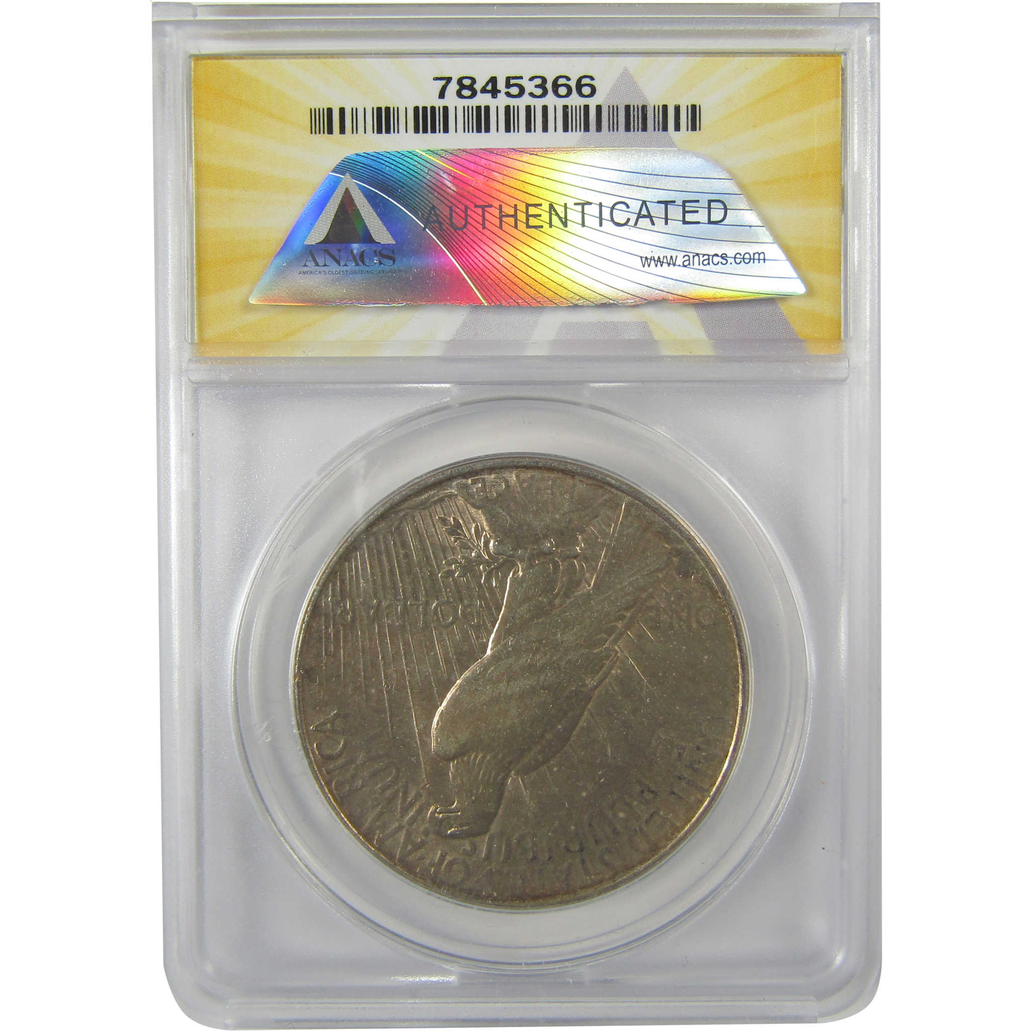 1934 D VAM-3 DDO Large D Peace Dollar AU 50 Details ANACS SKU:I21576