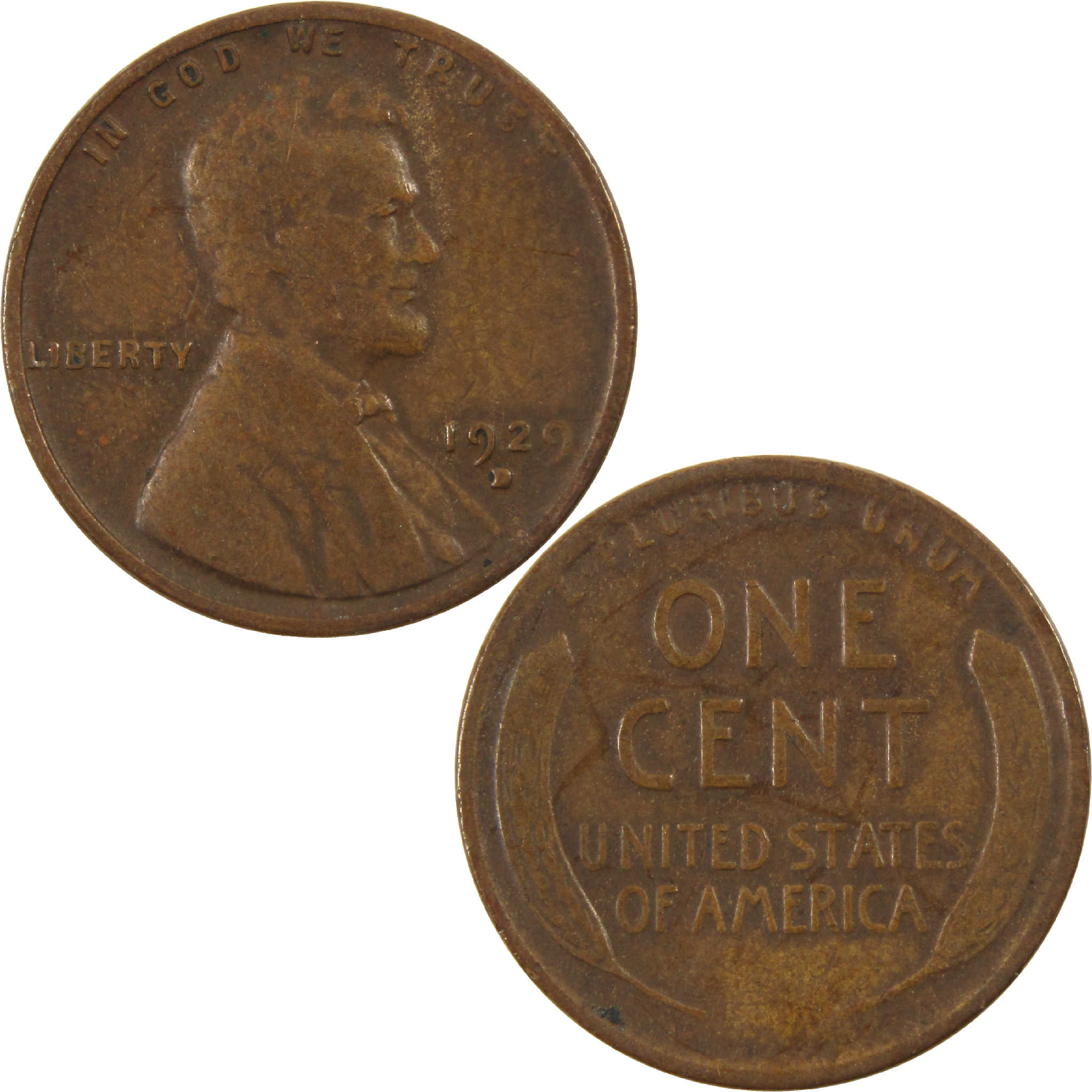 1929 D Lincoln Wheat Cent VG Very Good Penny 1c Coin